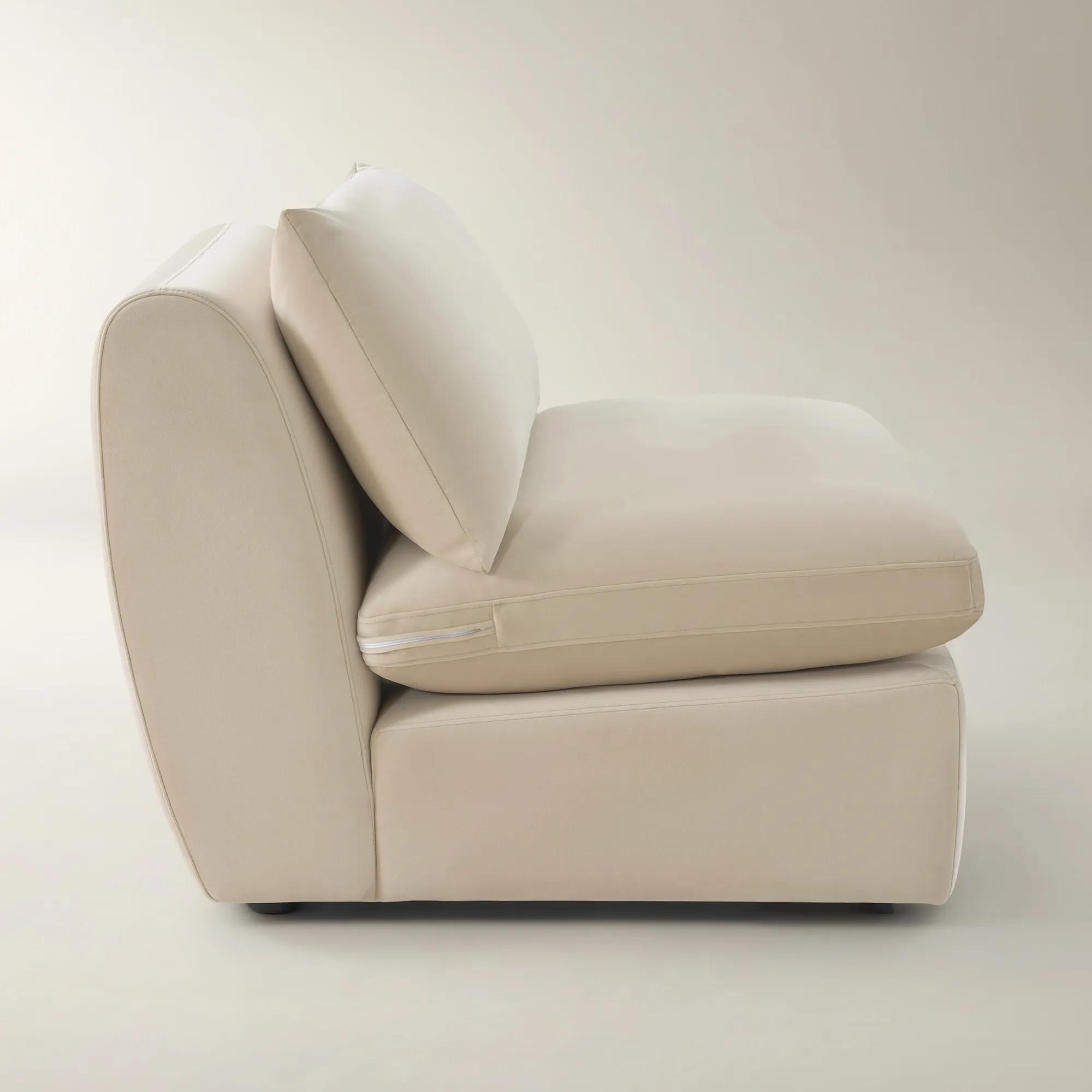 Sabrina Velvet Components (40"-58.7") - Oatmeal