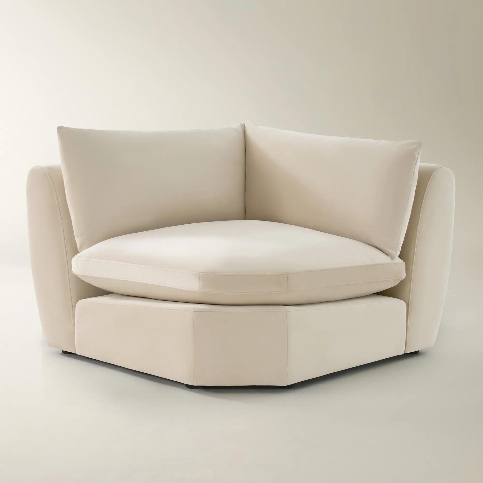 Sabrina Velvet Components (40"-58.7") - Oatmeal