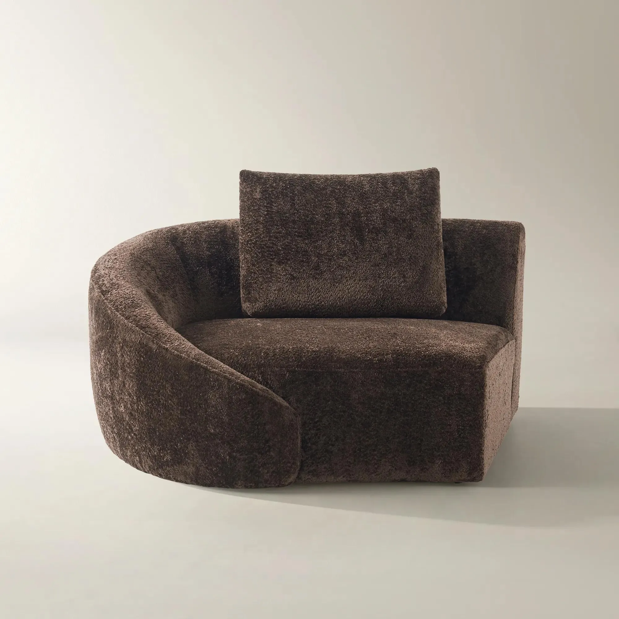 Irene Dark Chocolate Chenille Sectional Sofa Component