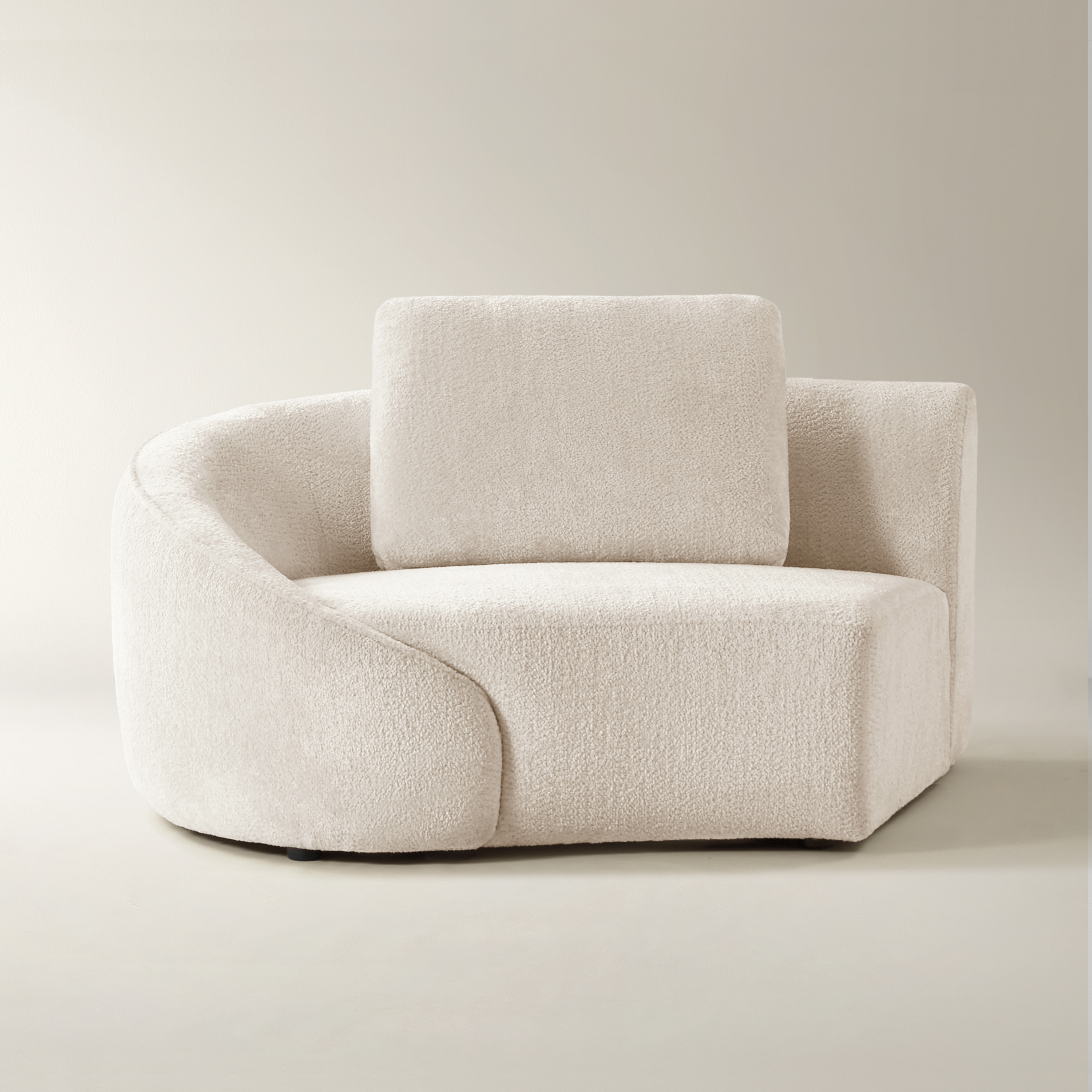 Irene Cloud Velvet Left-Arm Chair