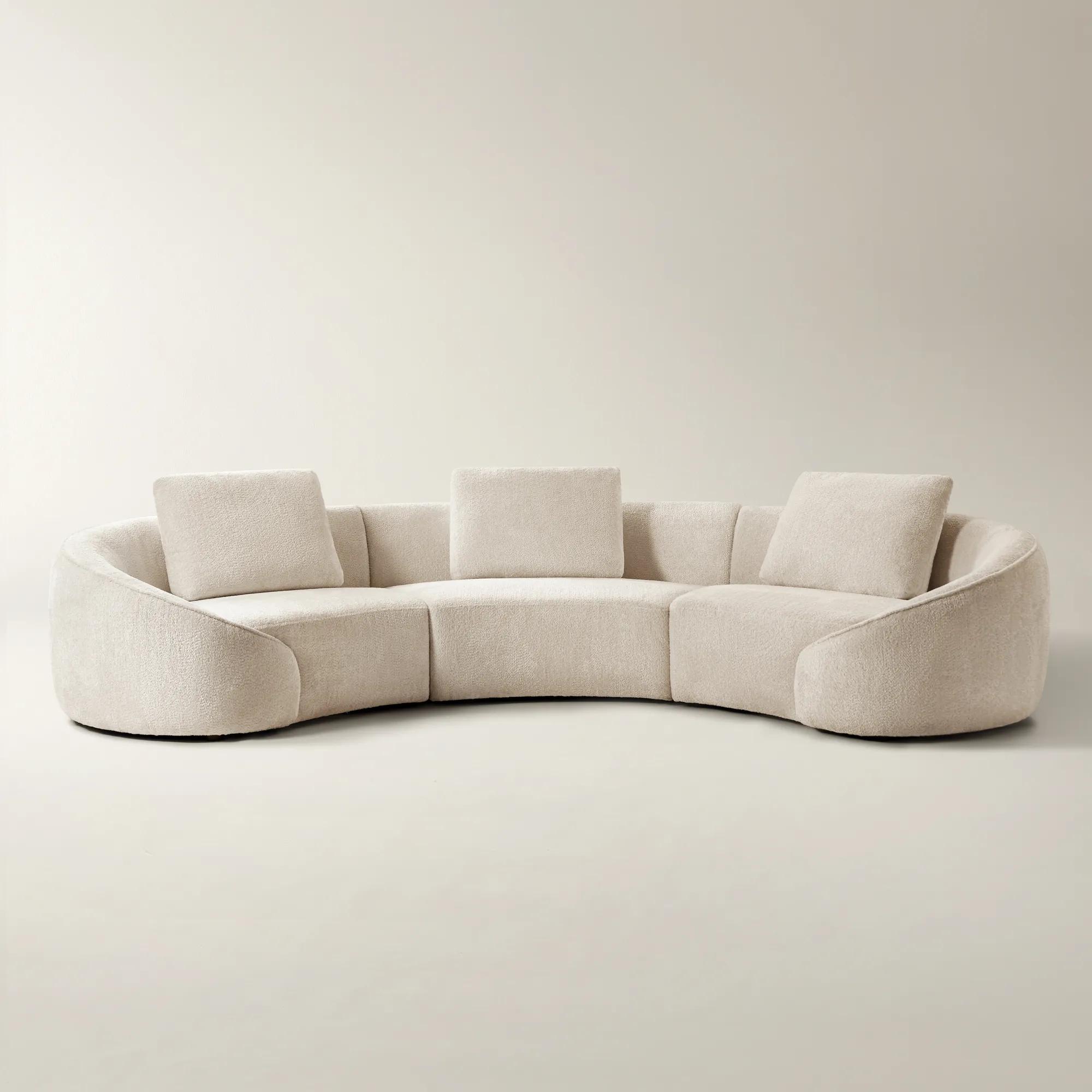 Irene 3-Piece Utopia Sand Chenille Sectional | Z Gallerie