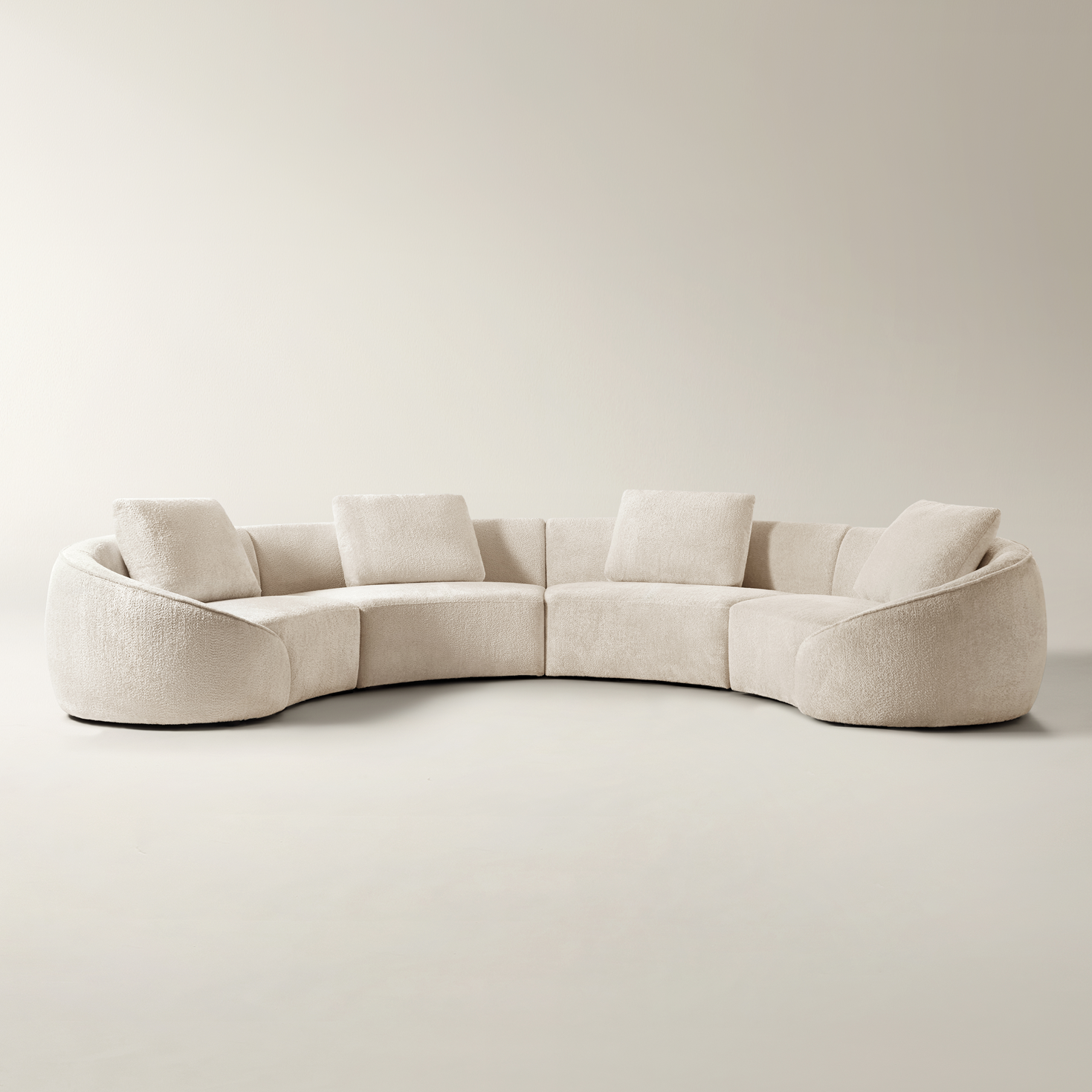 Irene 4-Piece Utopia Sand Chenille Sectional