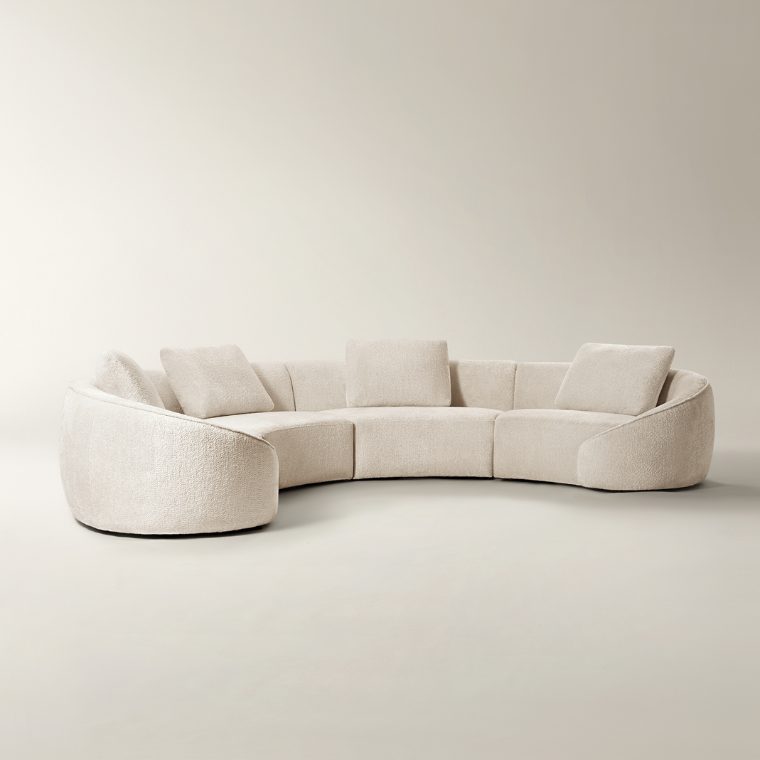 Irene Chenille Sectional Sofa (142"-159") 