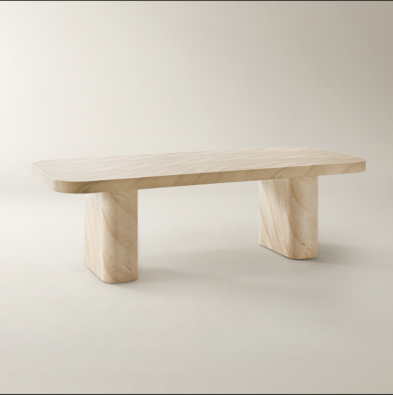 Silex Faux Marble Dining Table (94.5
