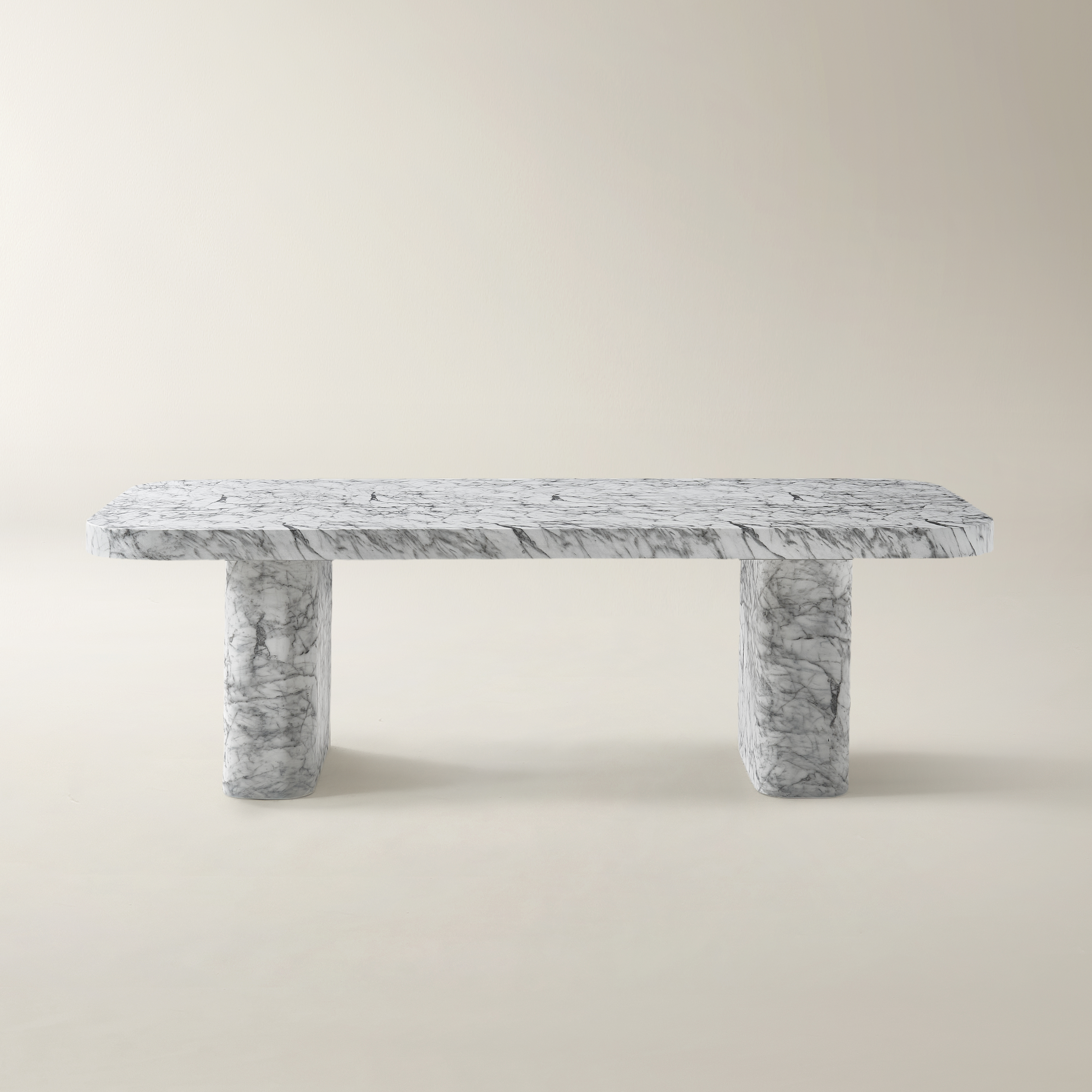 Silex Faux Marble Dining Table (94.5