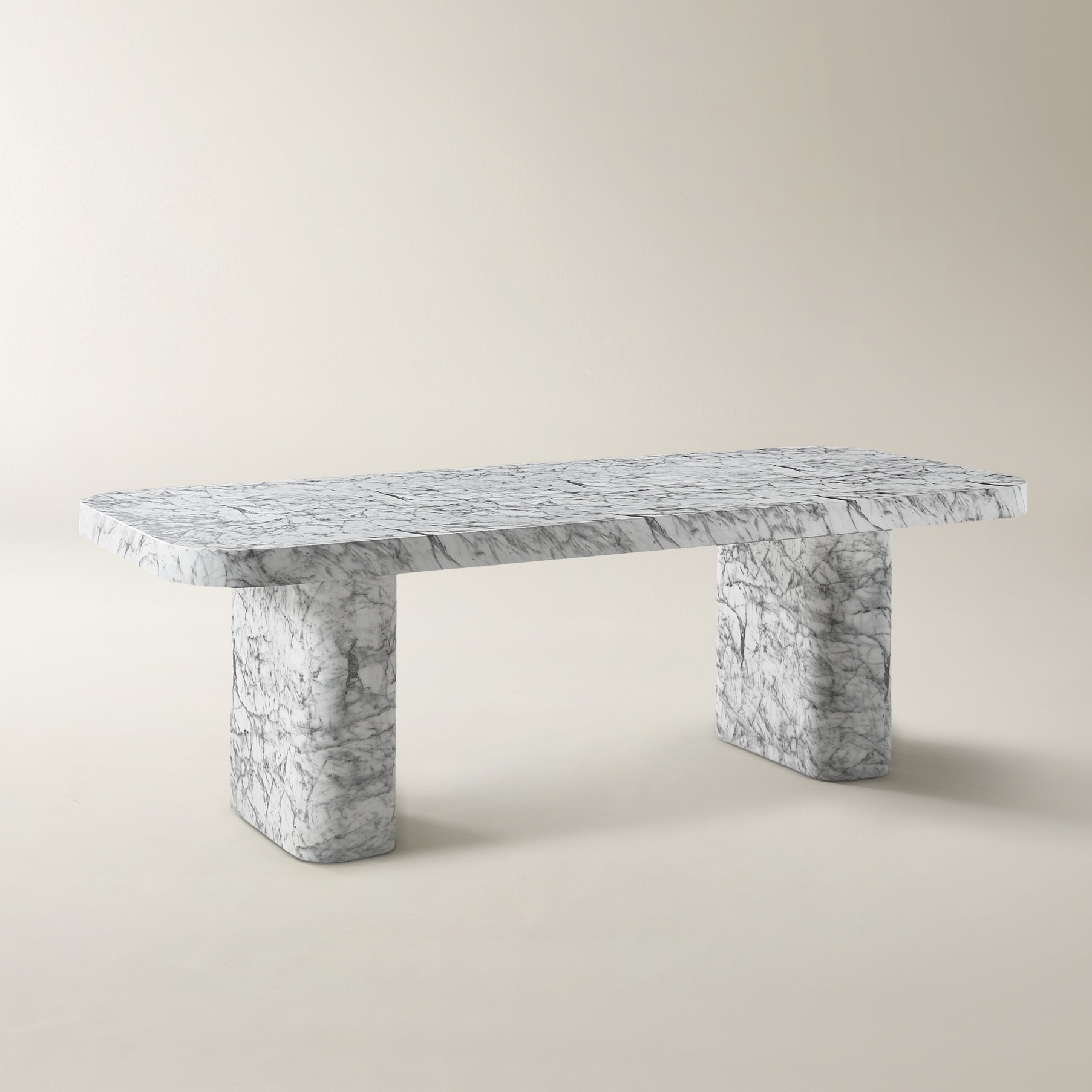 Silex Faux Marble Dining Table (94.5")