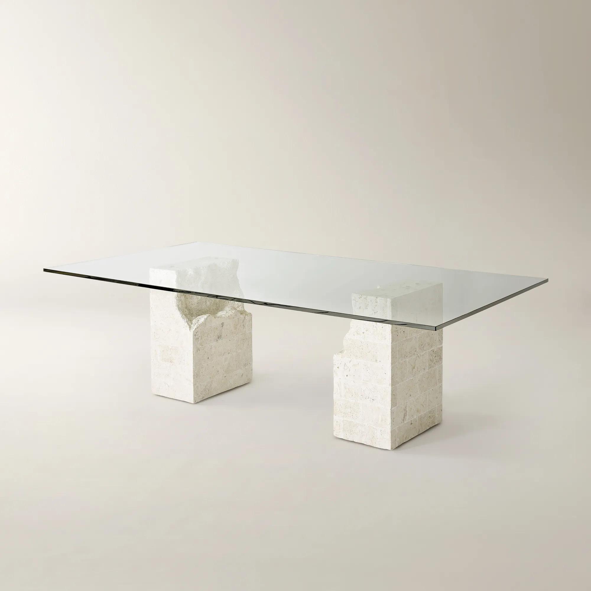 Cairo Mactan Stone Dining Table (86.6"-96")