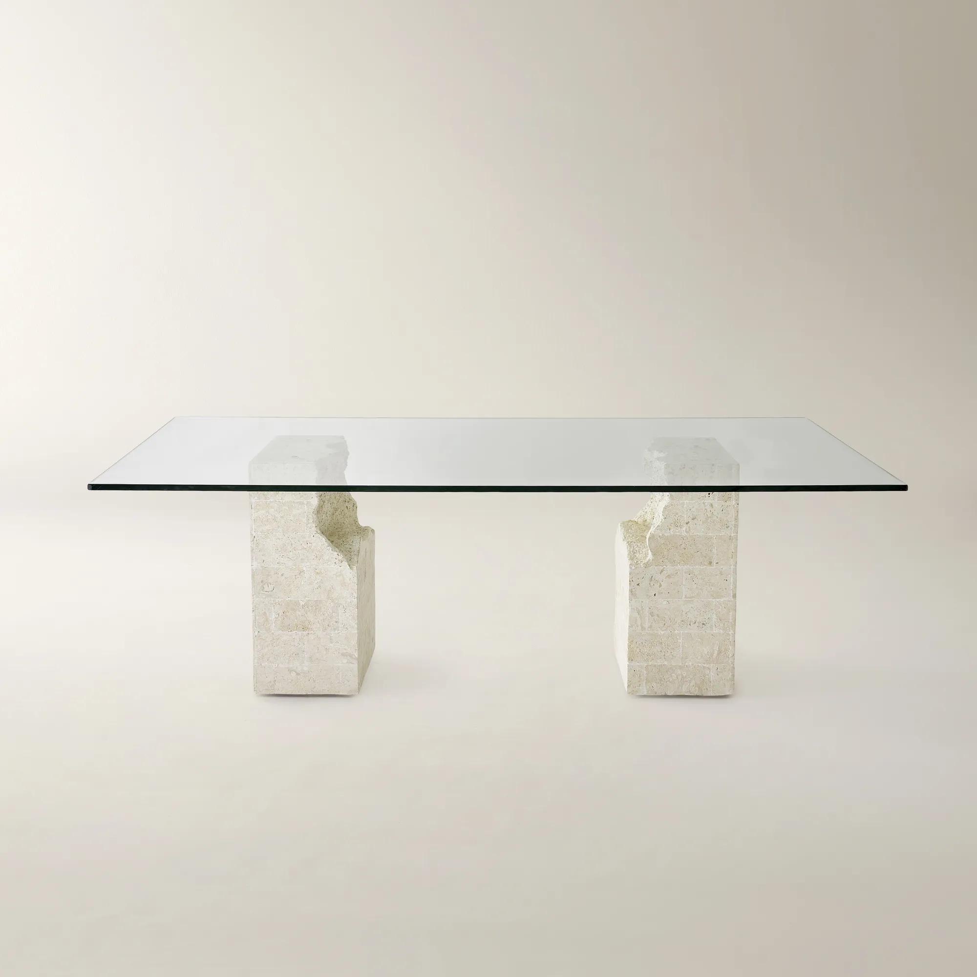 Cairo Mactan Stone Dining Table (86.6"-96")