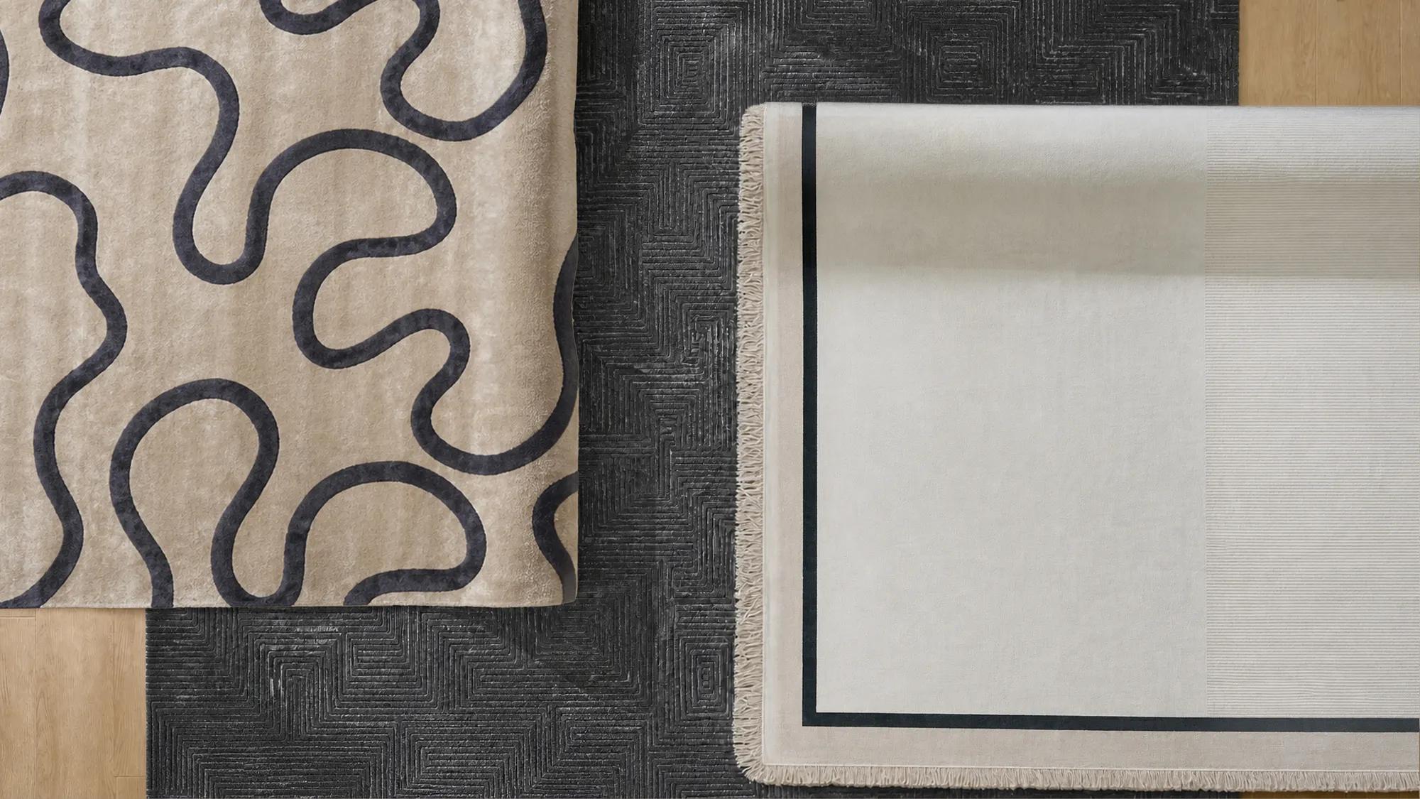Andra Dimensional Rug - Charcoal