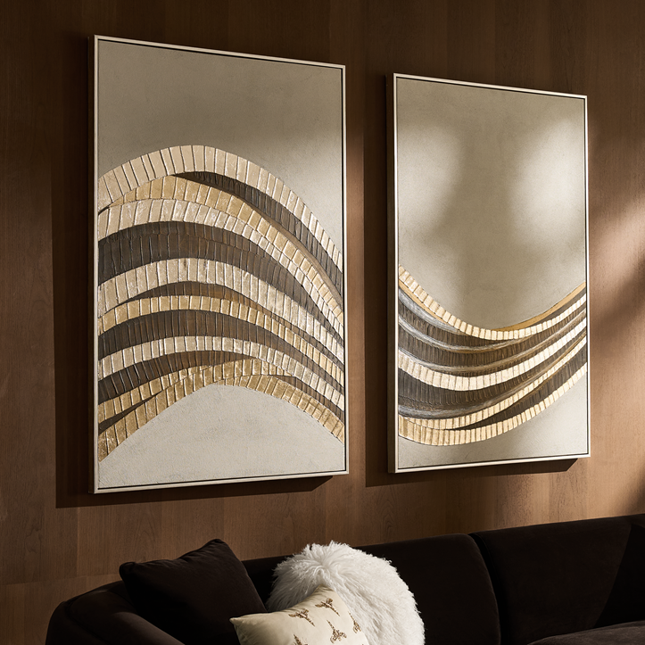 Stillness in Motion Diptych Painting