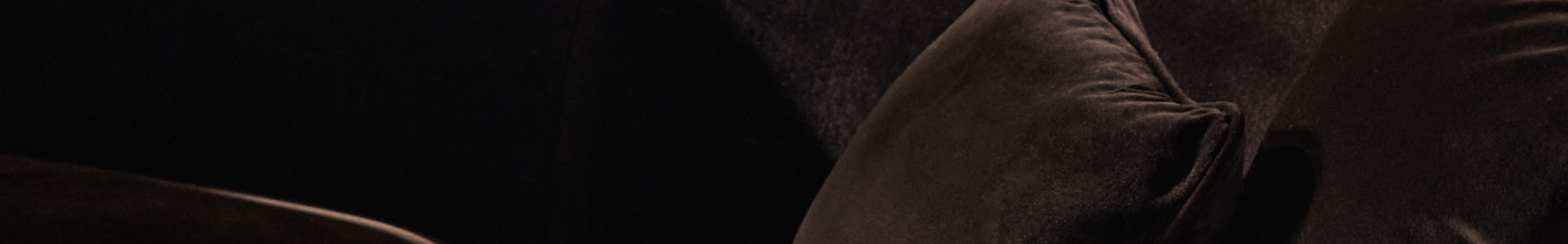 Close-up background image of rich dark velvet upholstery texture, used for clearance promotion section.