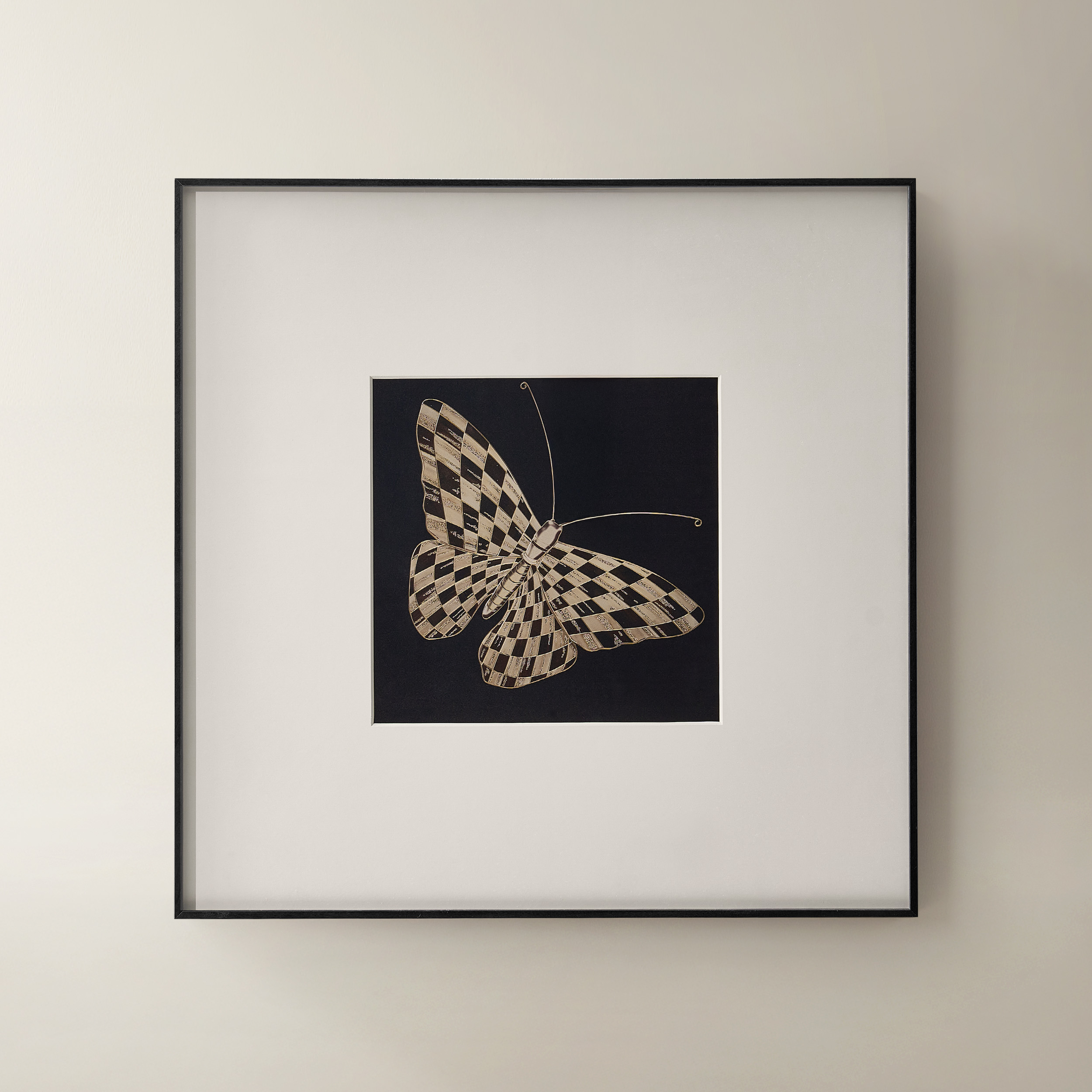 Checkered Wings Wall Art