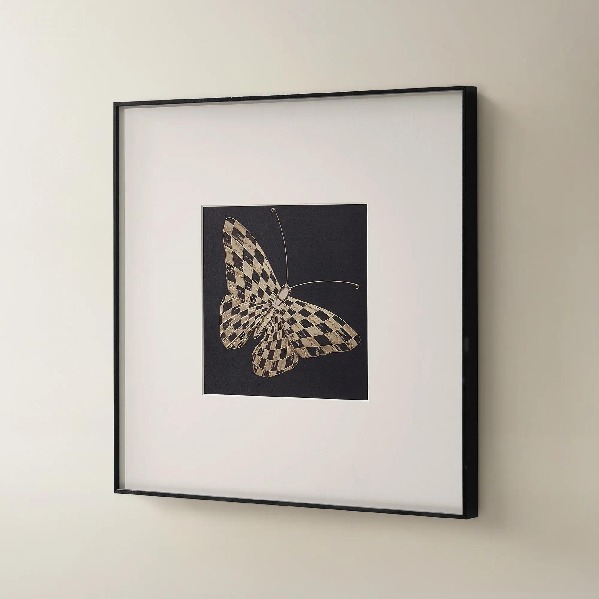 Checkered Wings Wall Art