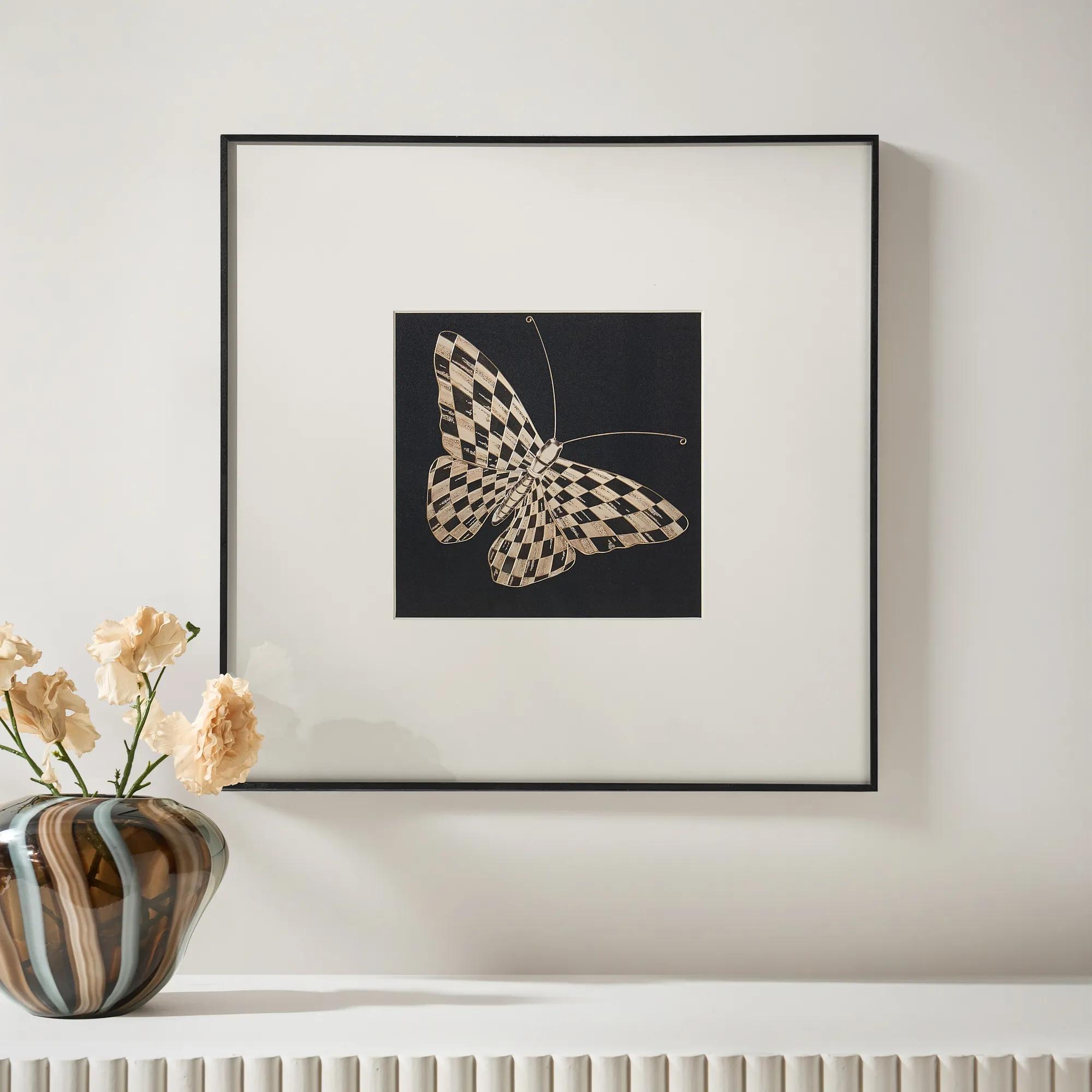 Checkered Wings Wall Art