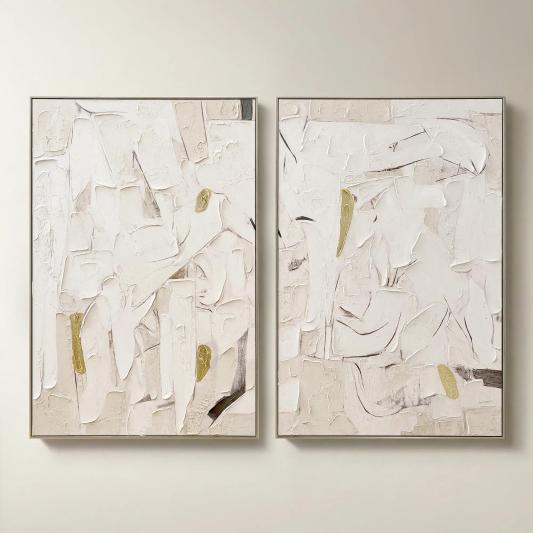 Beneath the Surface Diptych Painting