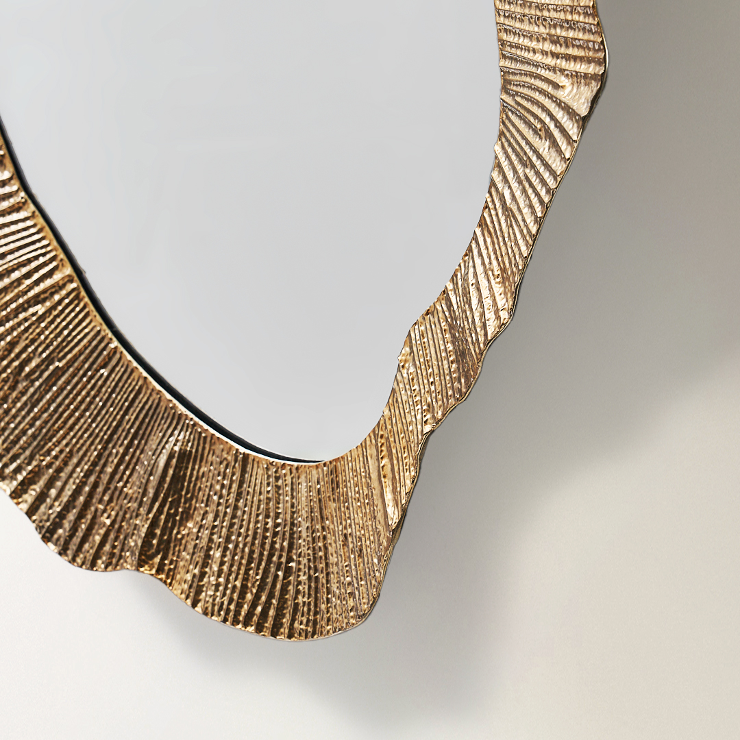Cara Antique Gold Iron Wall Mirror 52.5x53 | Z Gallerie