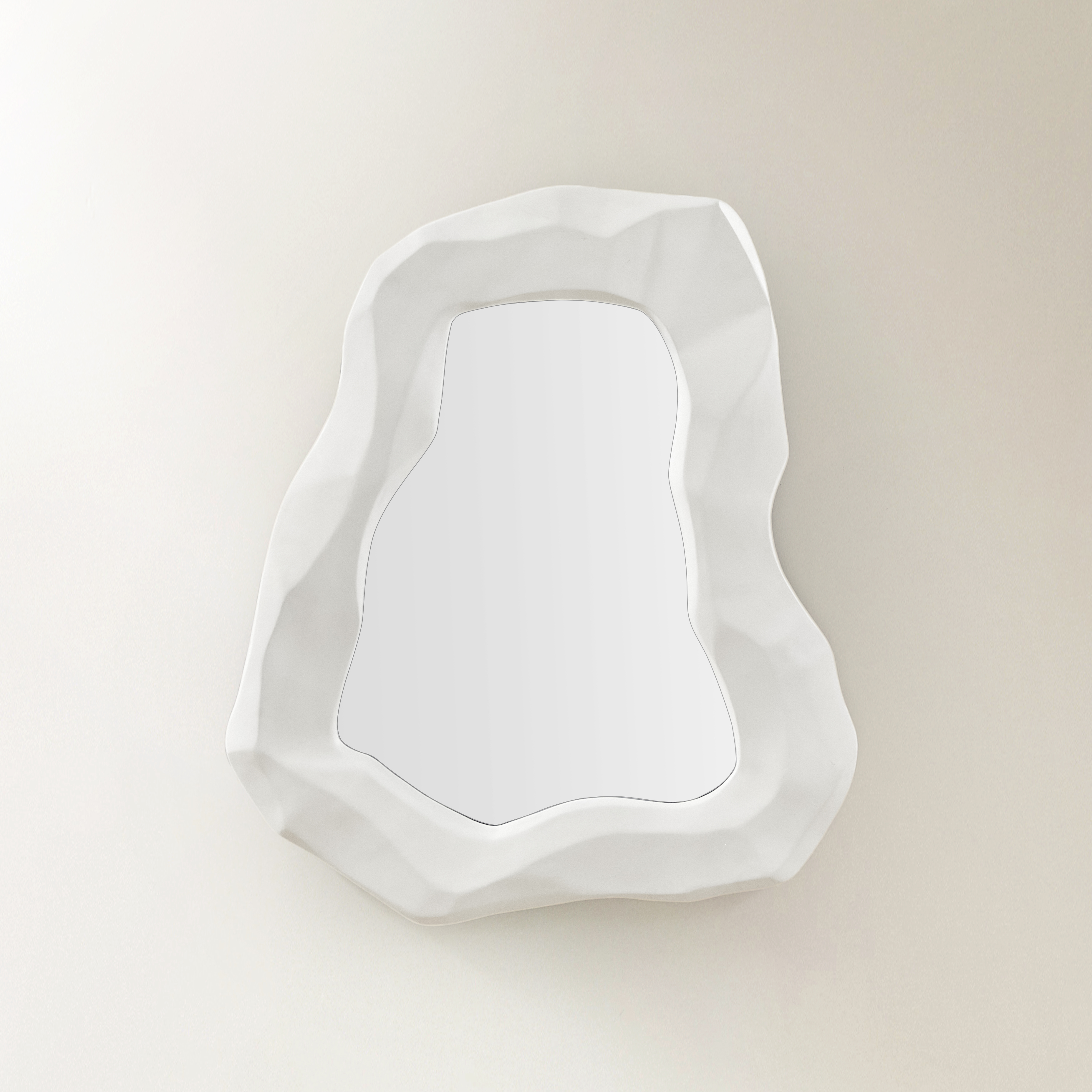 GHS.JEM Blanc SS Mirror Bottom 完成品 Islay Wall Mirror - White