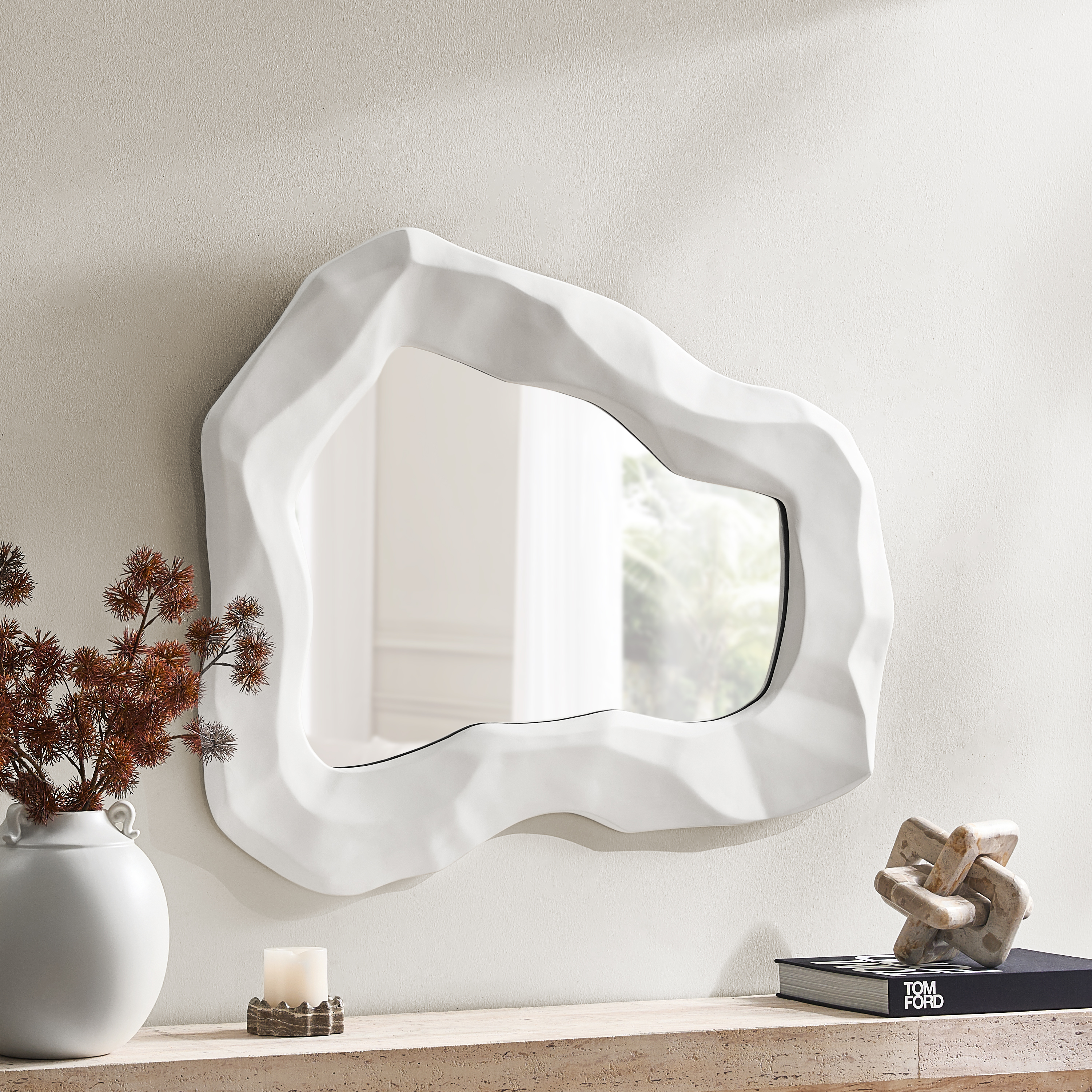 Islay Wall Mirror - White