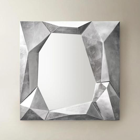 Aeris Wall Mirror - Satin Silver