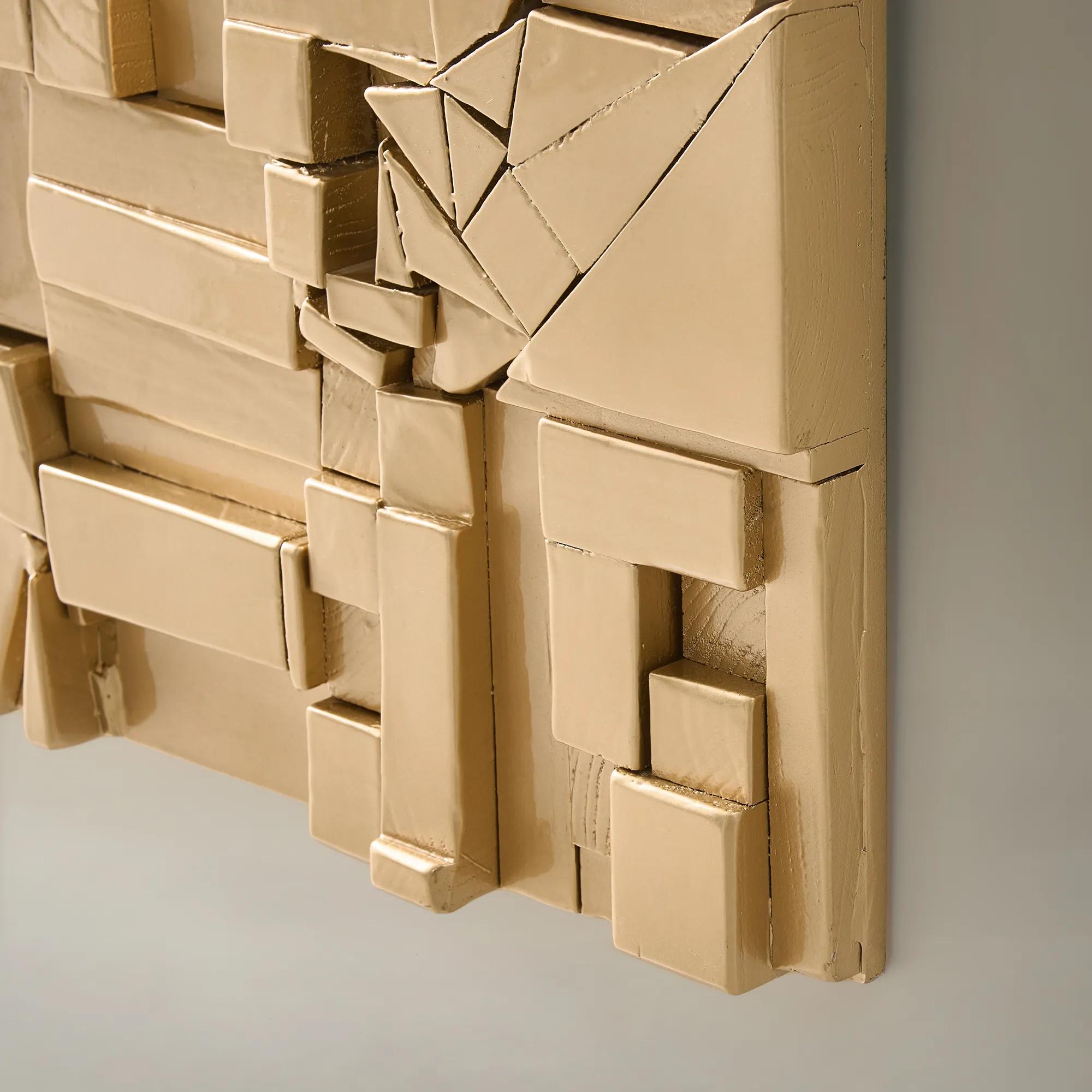 Gilt Collage Wall Panel