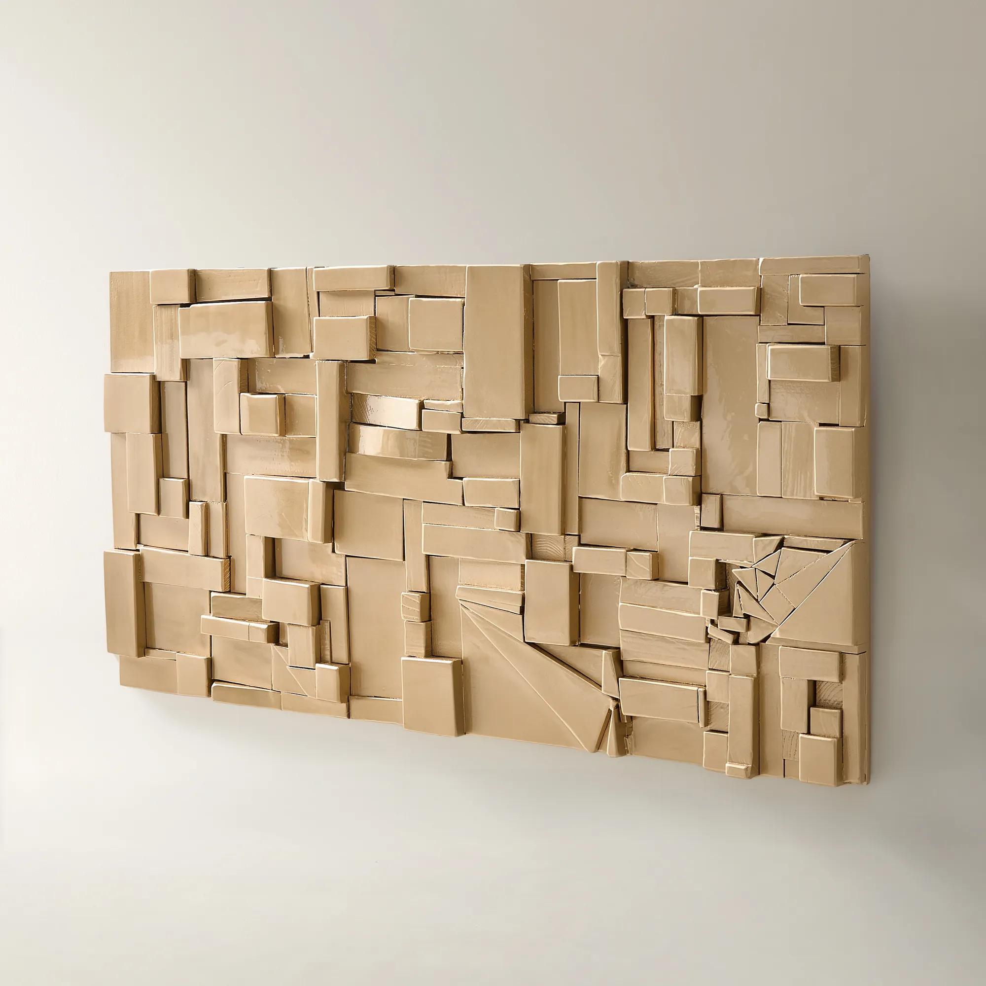 Gilt Collage Wall Panel