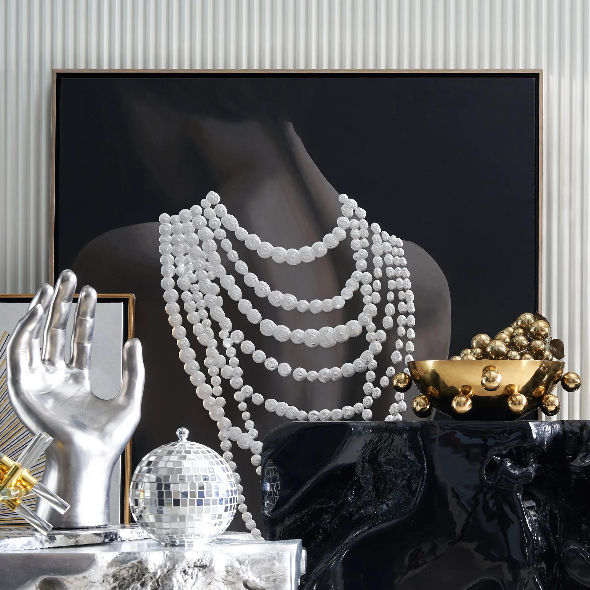 Glass & Gold Decorative Object