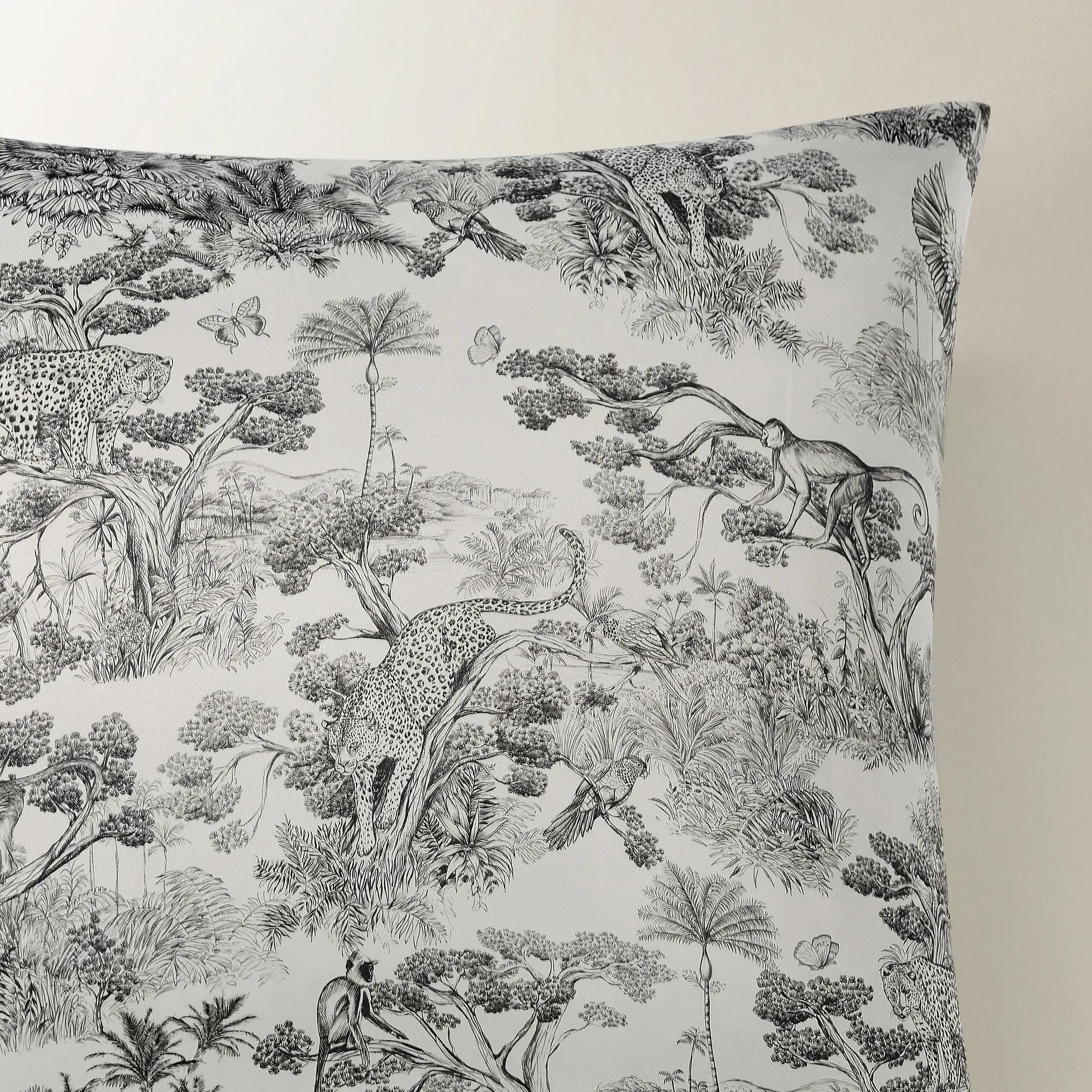 Jungle Toile Bedding Set - Ivory/Black