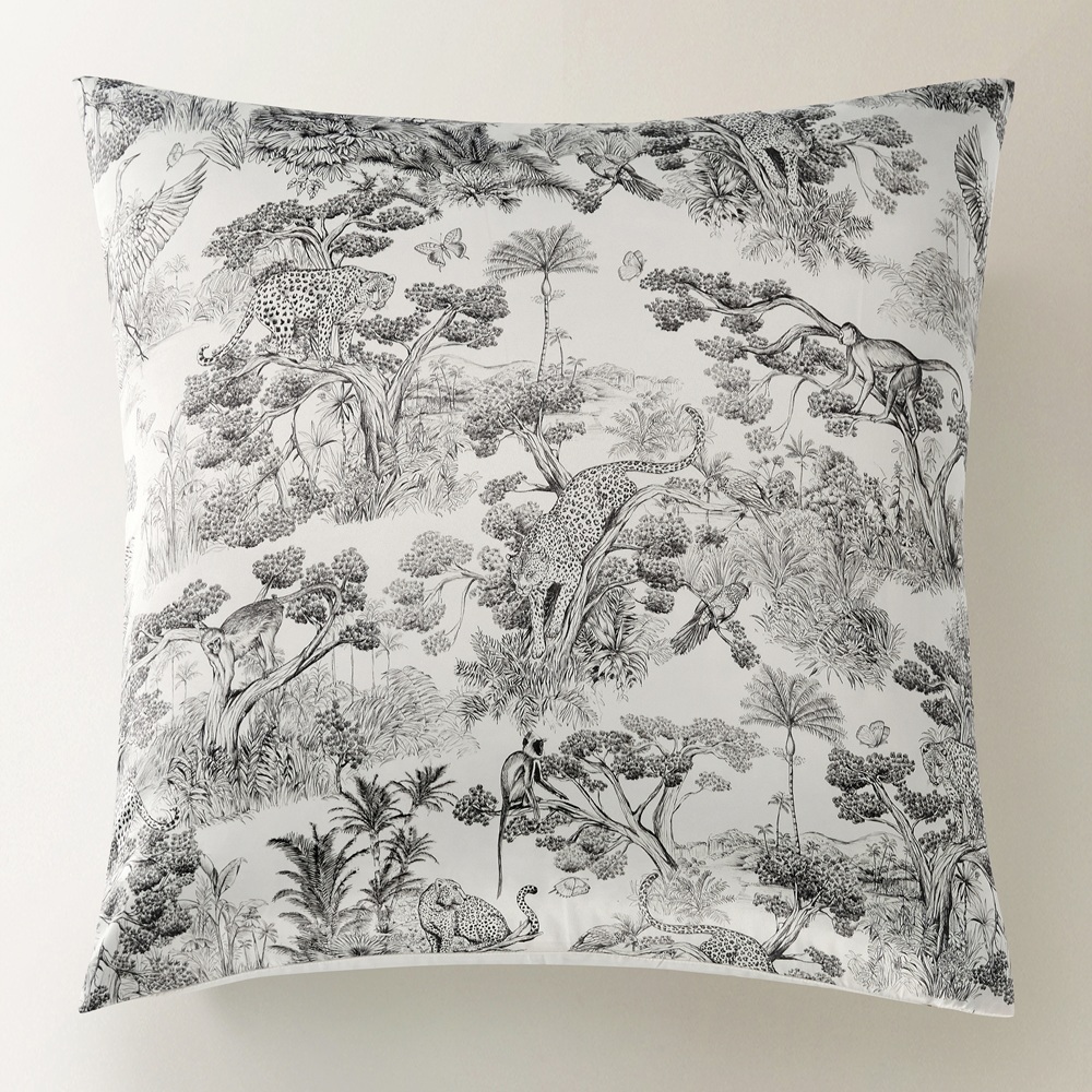 Jungle Toile Bedding Set - Ivory/Black