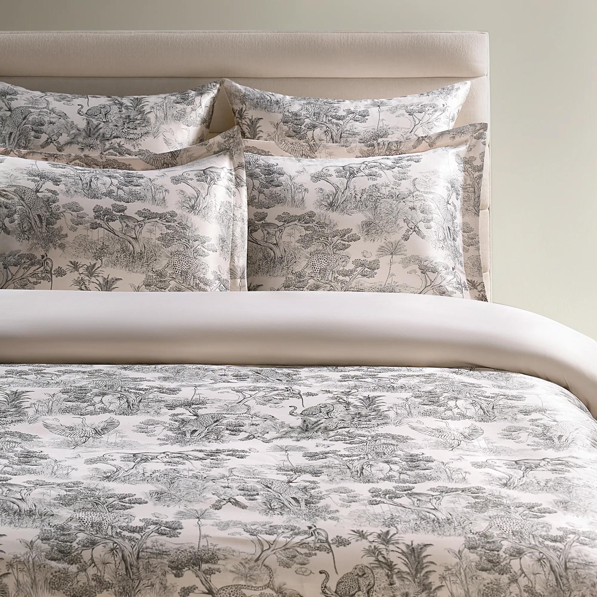 Jungle Toile Bedding Set - Pale Pink