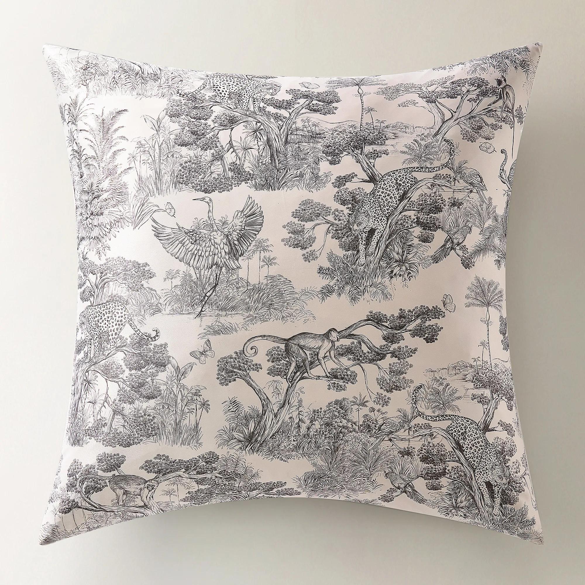 Jungle Toile Bedding Set - Pale Pink