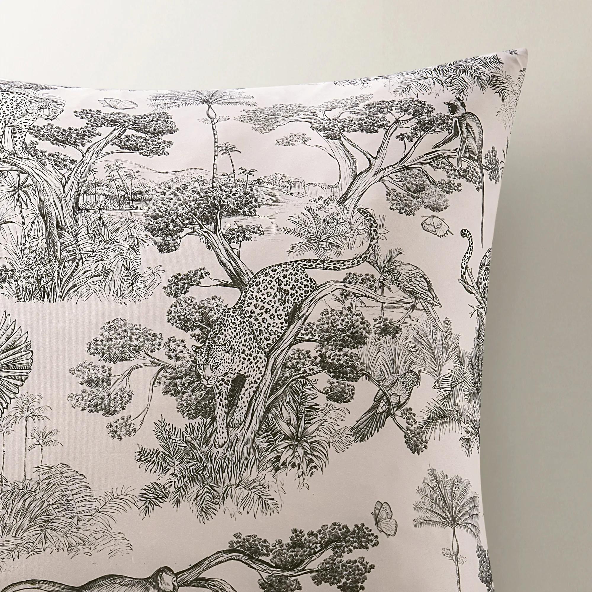 Jungle Toile Bedding Set - Pale Pink