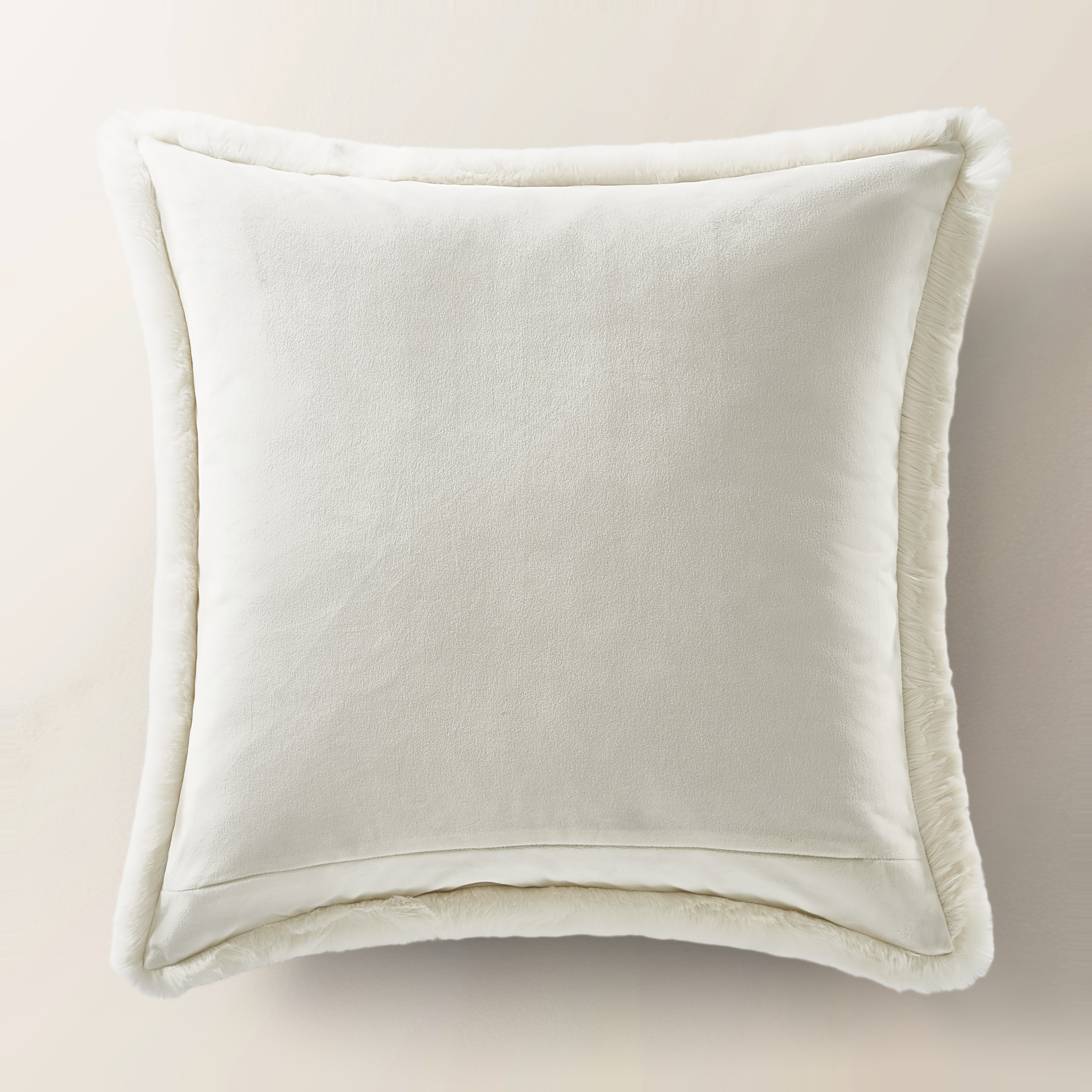 Shay Faux Fur Pillow 22" - Ivory