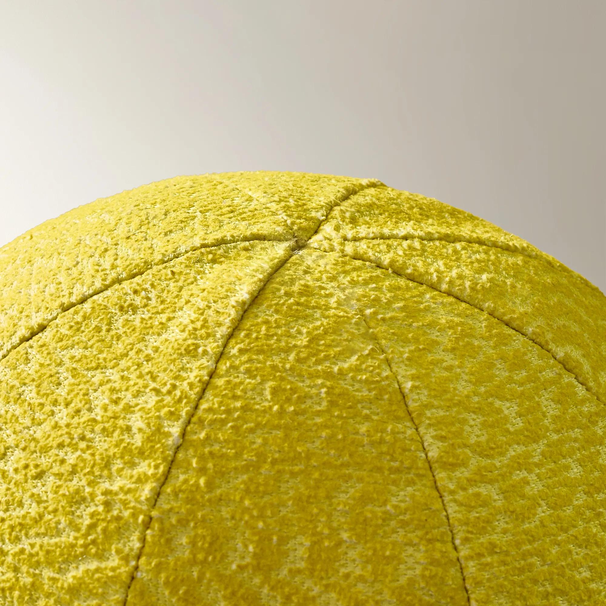 Saguaro Outdoor Ball Pillow 12" - Bright Citron Yellow