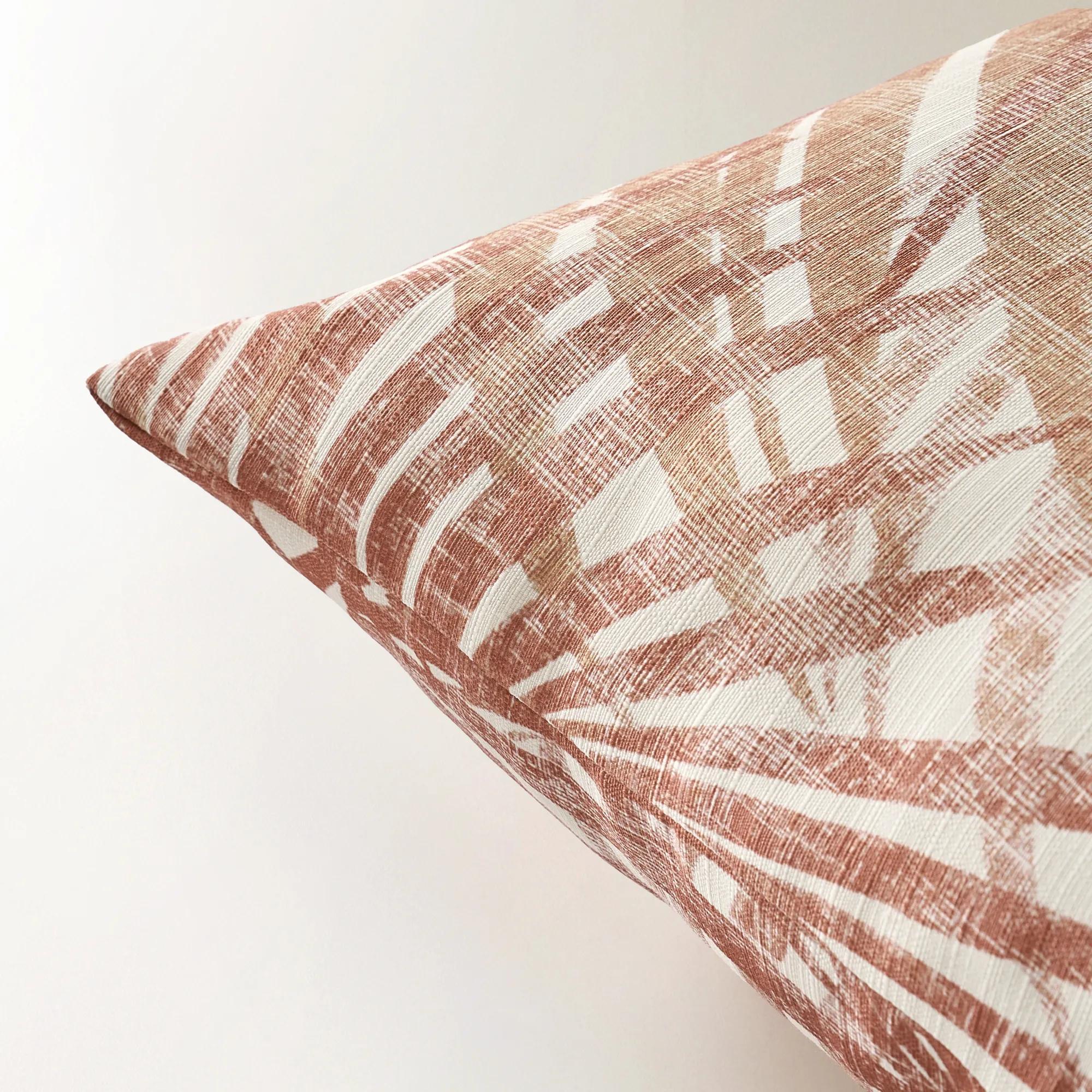 Palms Outdoor Pillow 20" - Mocha Mousse