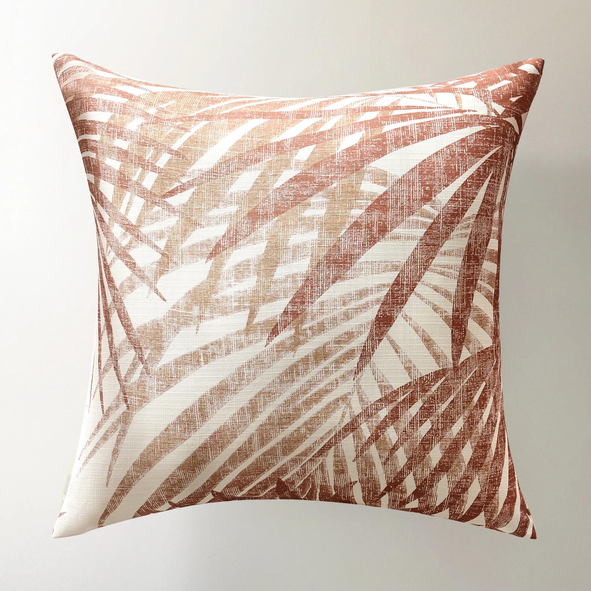 Palms Outdoor Pillow 20" - Mocha Mousse