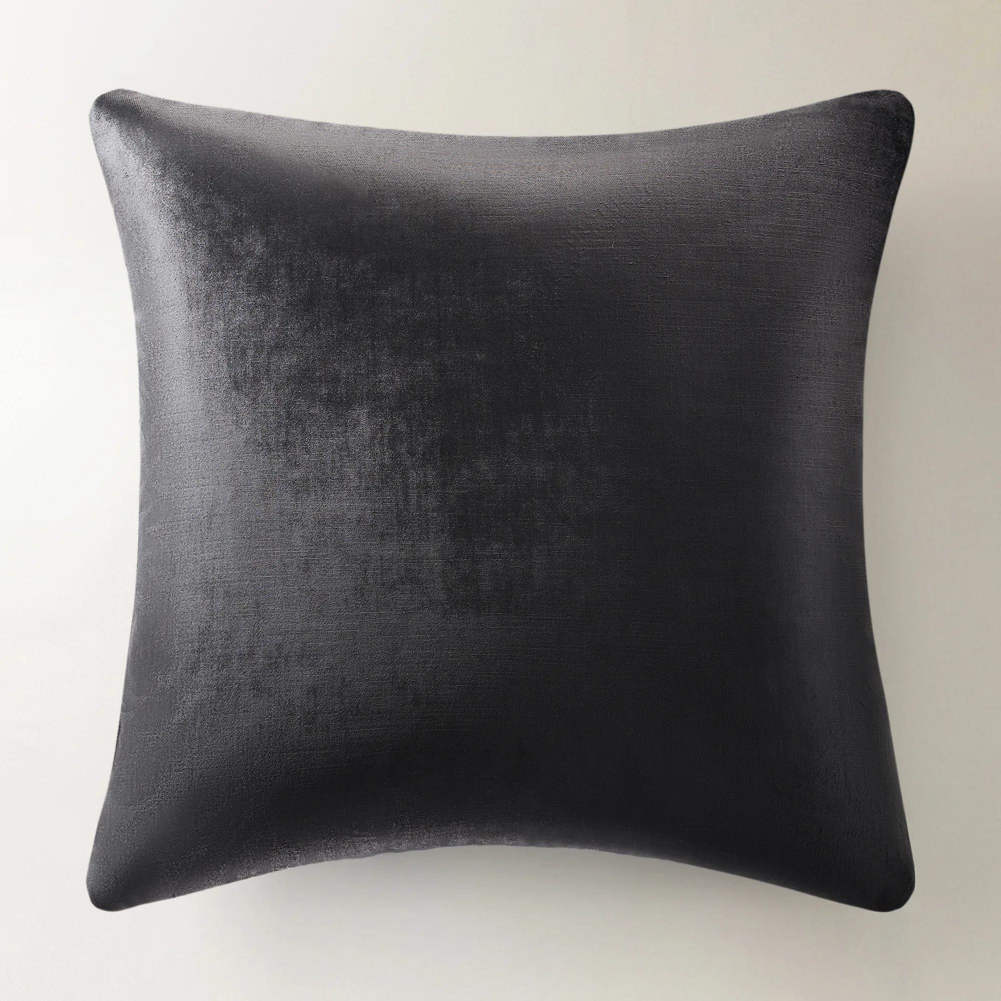 Glisten Velvet Pillow 22" - Black