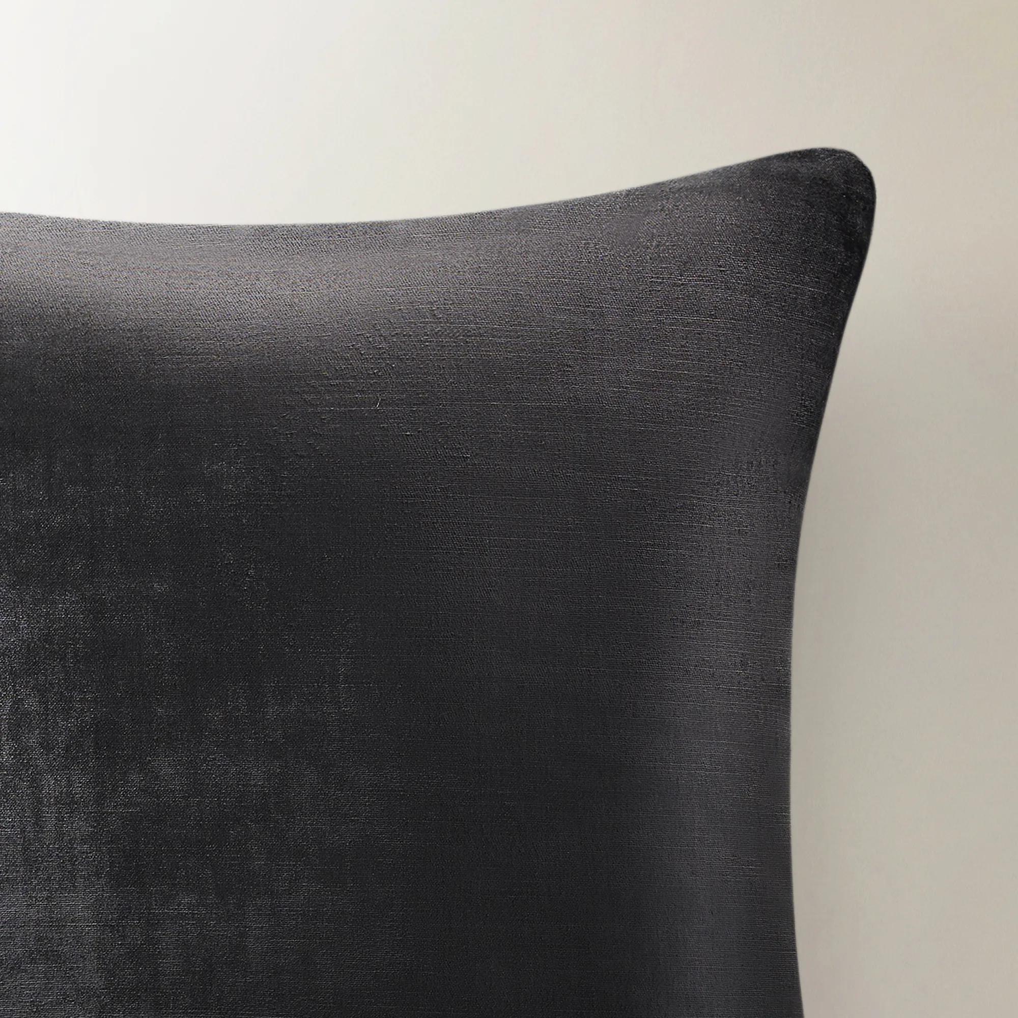 Glisten Velvet Pillow 22" - Black
