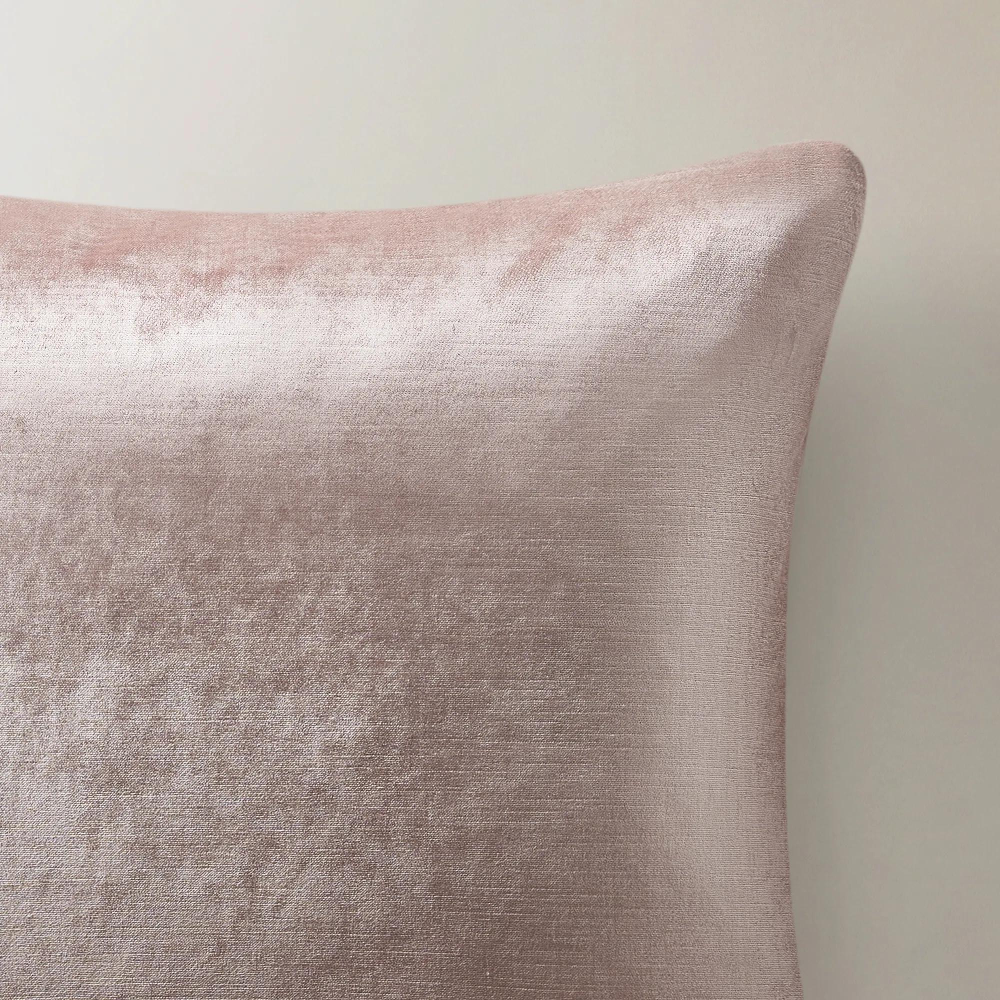 Glisten Velvet Pillow 22" - Dusty Rose