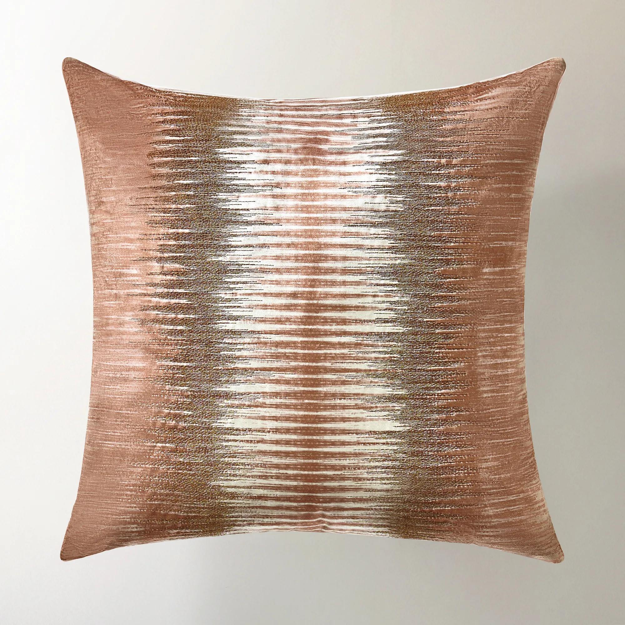 Zaid Embroidered Pillow 22" - Mocha Mousse