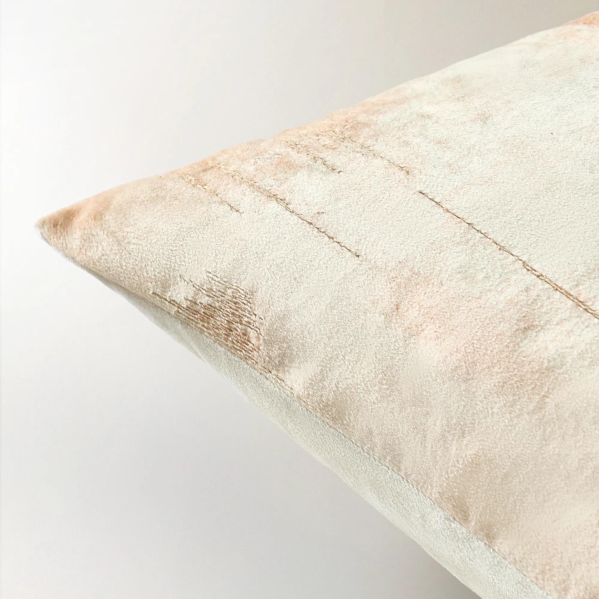 Nya Embroidered Pillow - Mocha Mousse