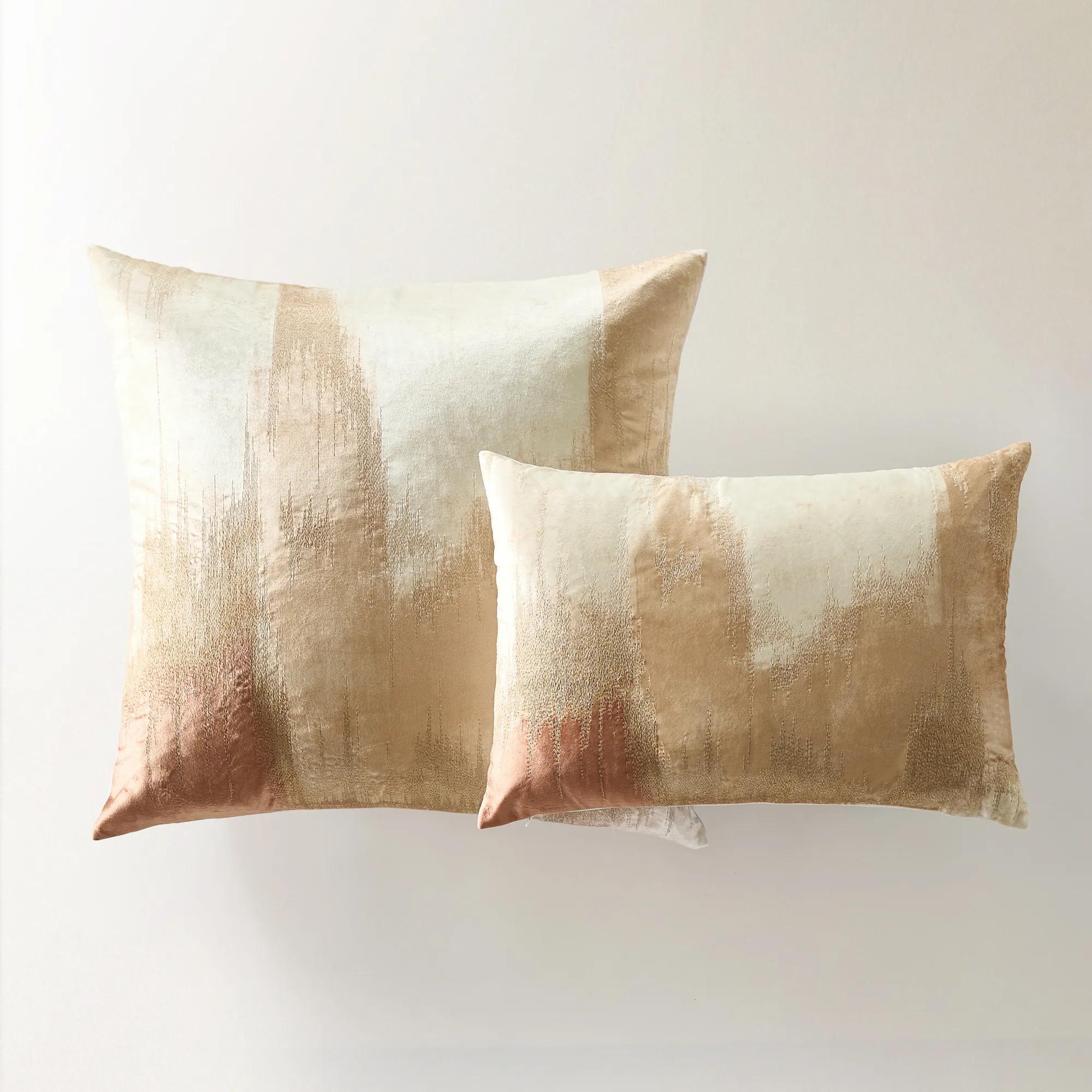 Nya Embroidered Pillow - Mocha Mousse