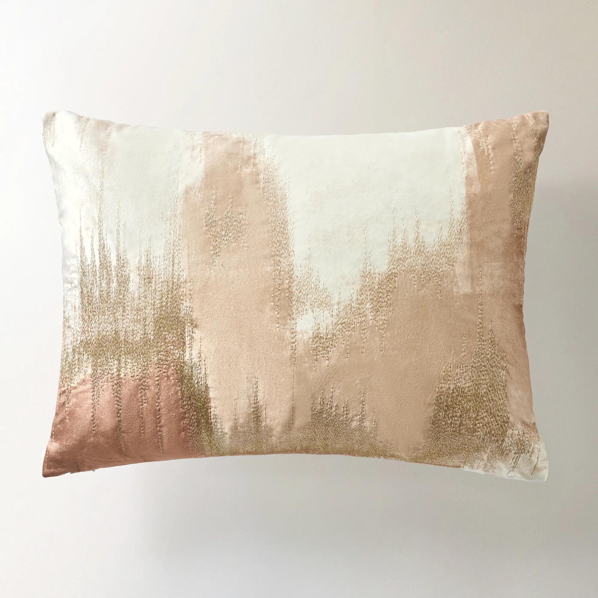 Nya Embroidered Pillow - Mocha Mousse