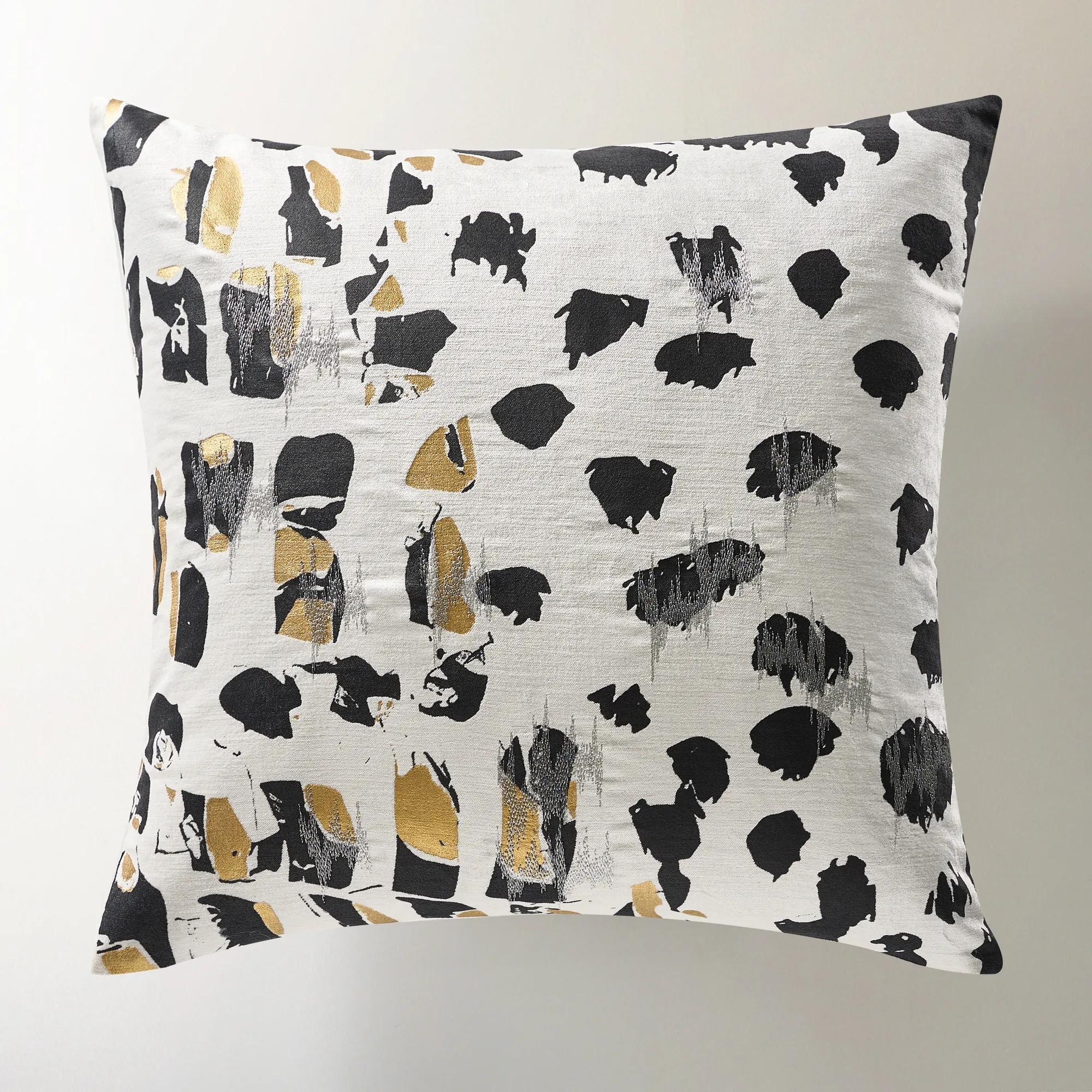 Davina Spot Embroidered Pillow 22"