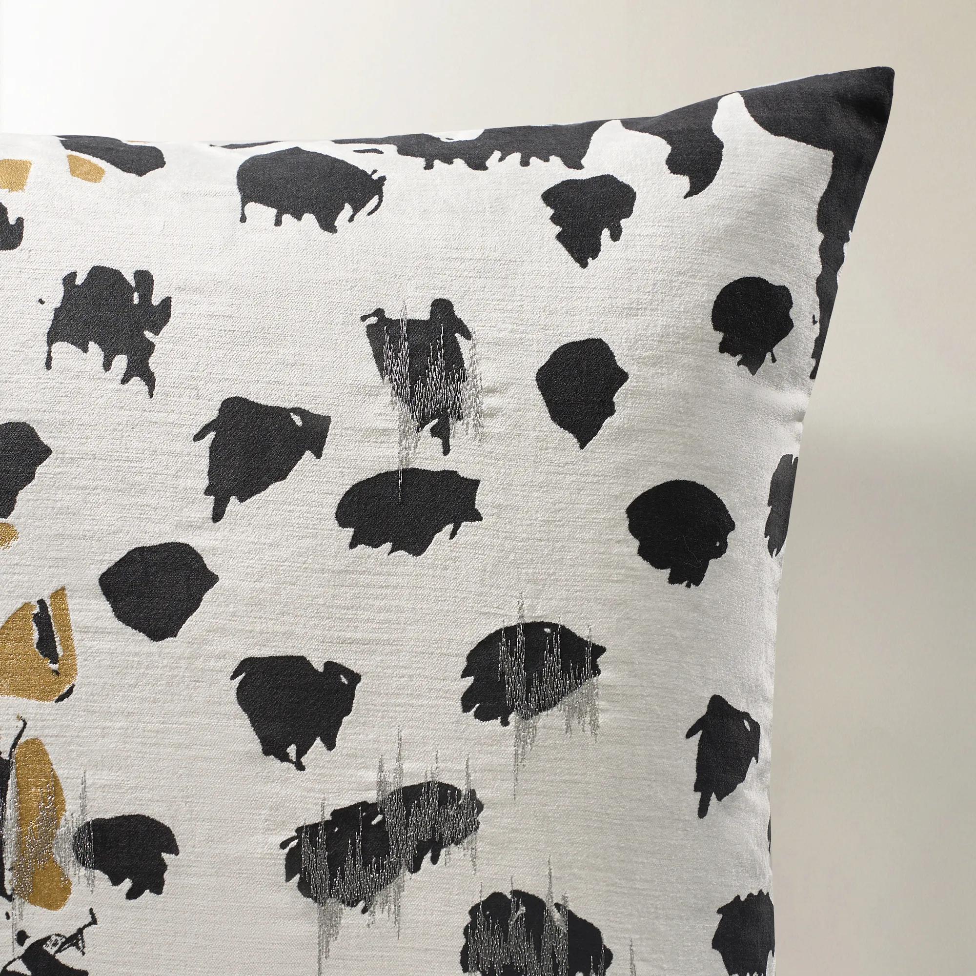 Davina Spot Embroidered Pillow 22"