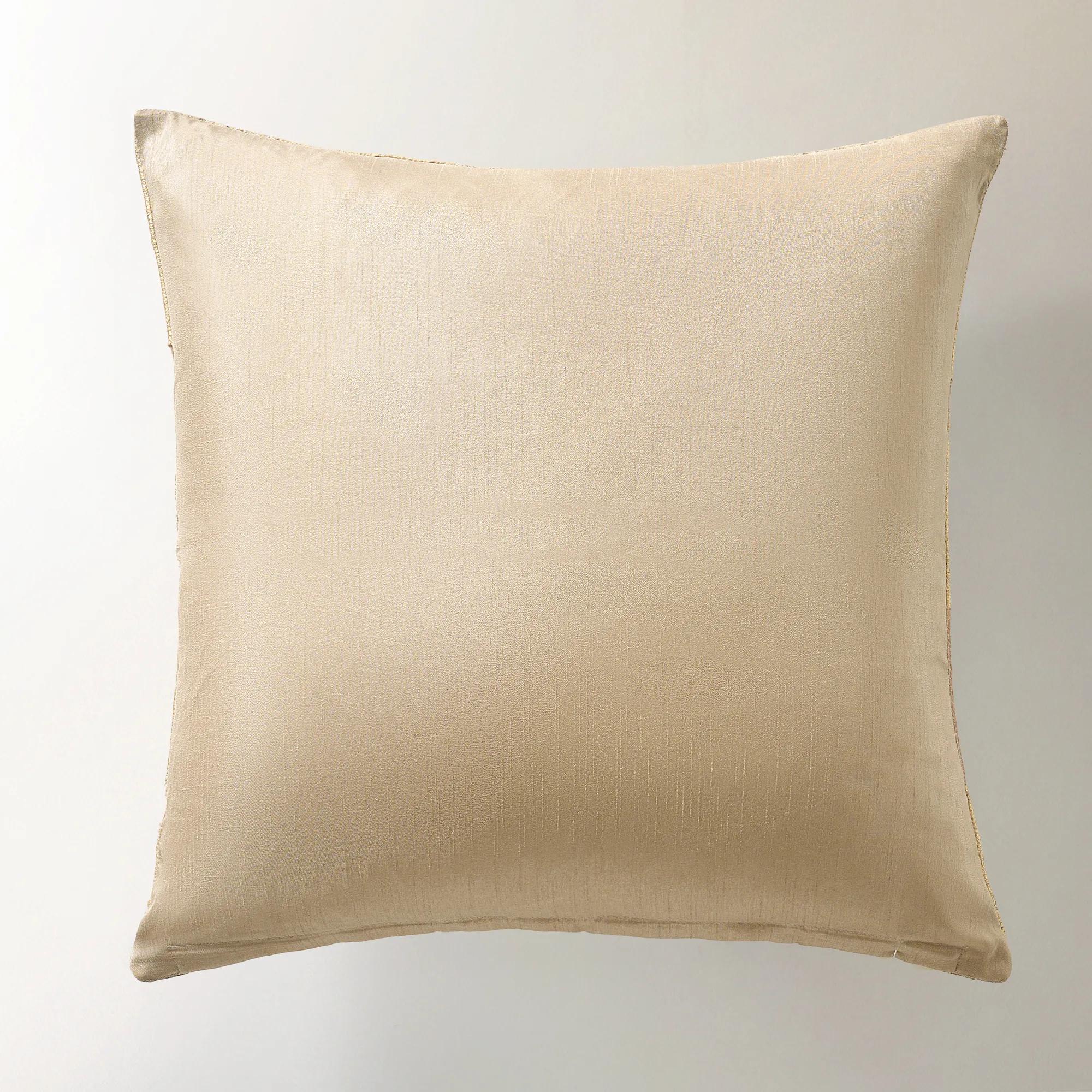 Oria Metallic Embroidered Lumbar - Soft Nude/Gold