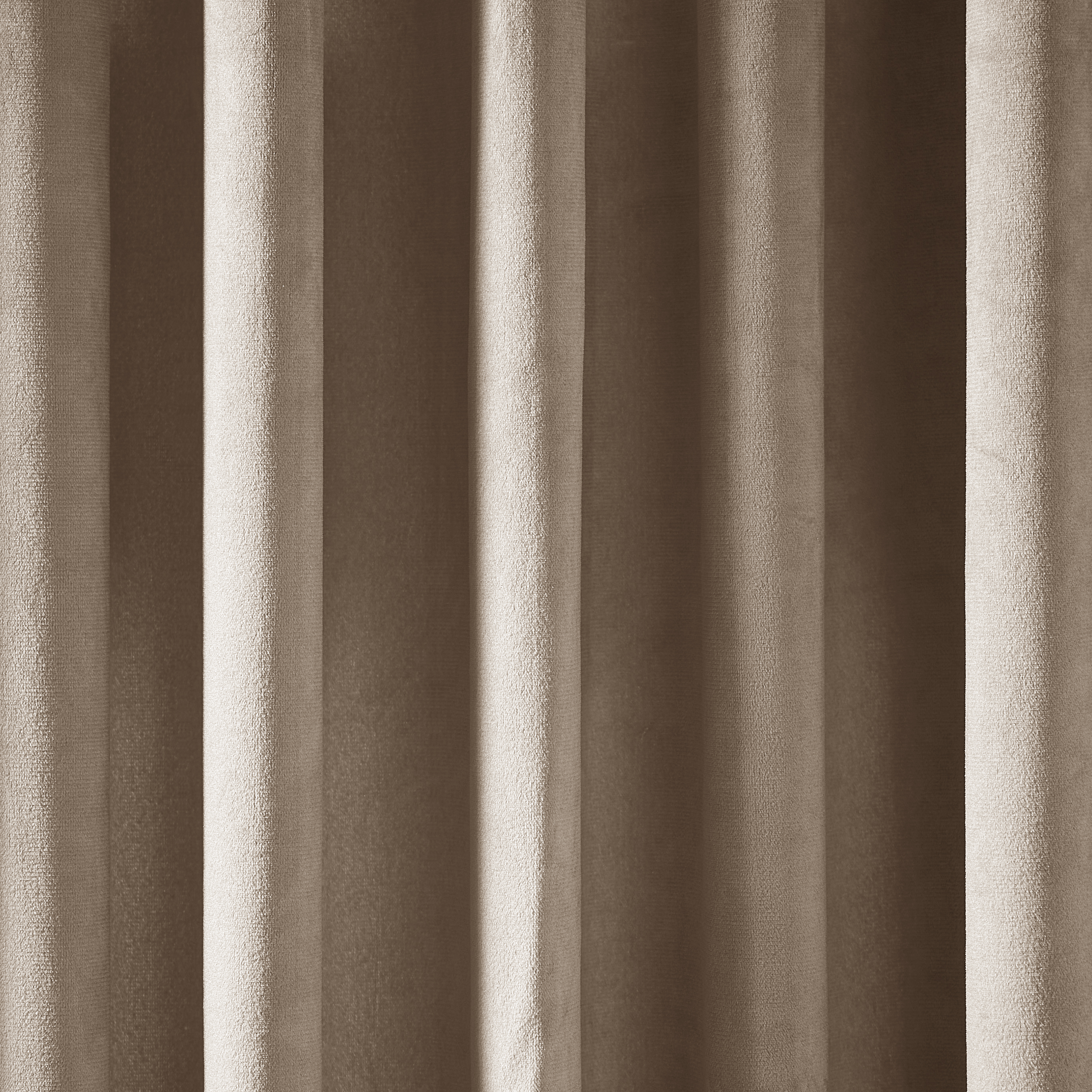 Adair Solid Velvet Curtain - Sand