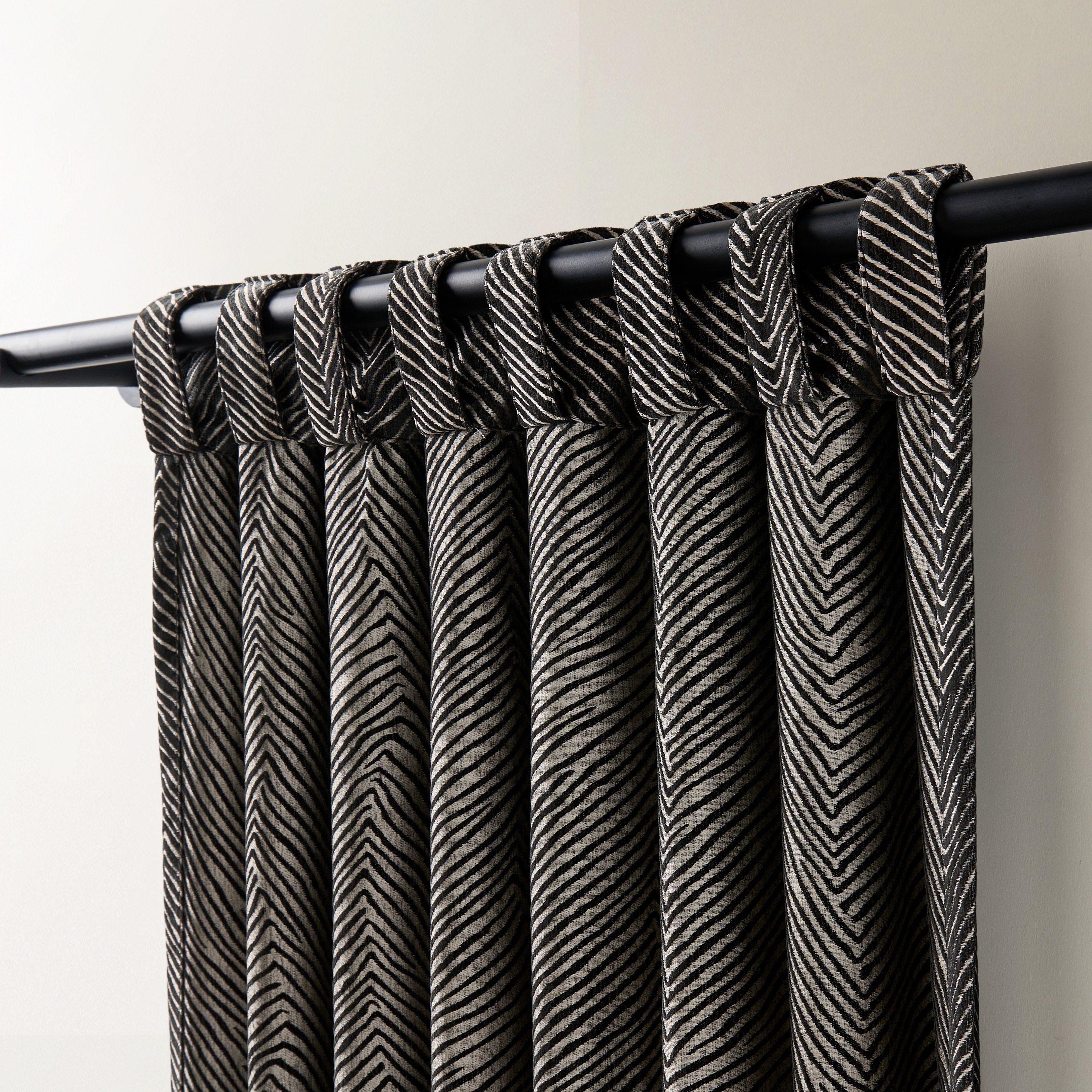 Kenzo Chenille Curtain - Black