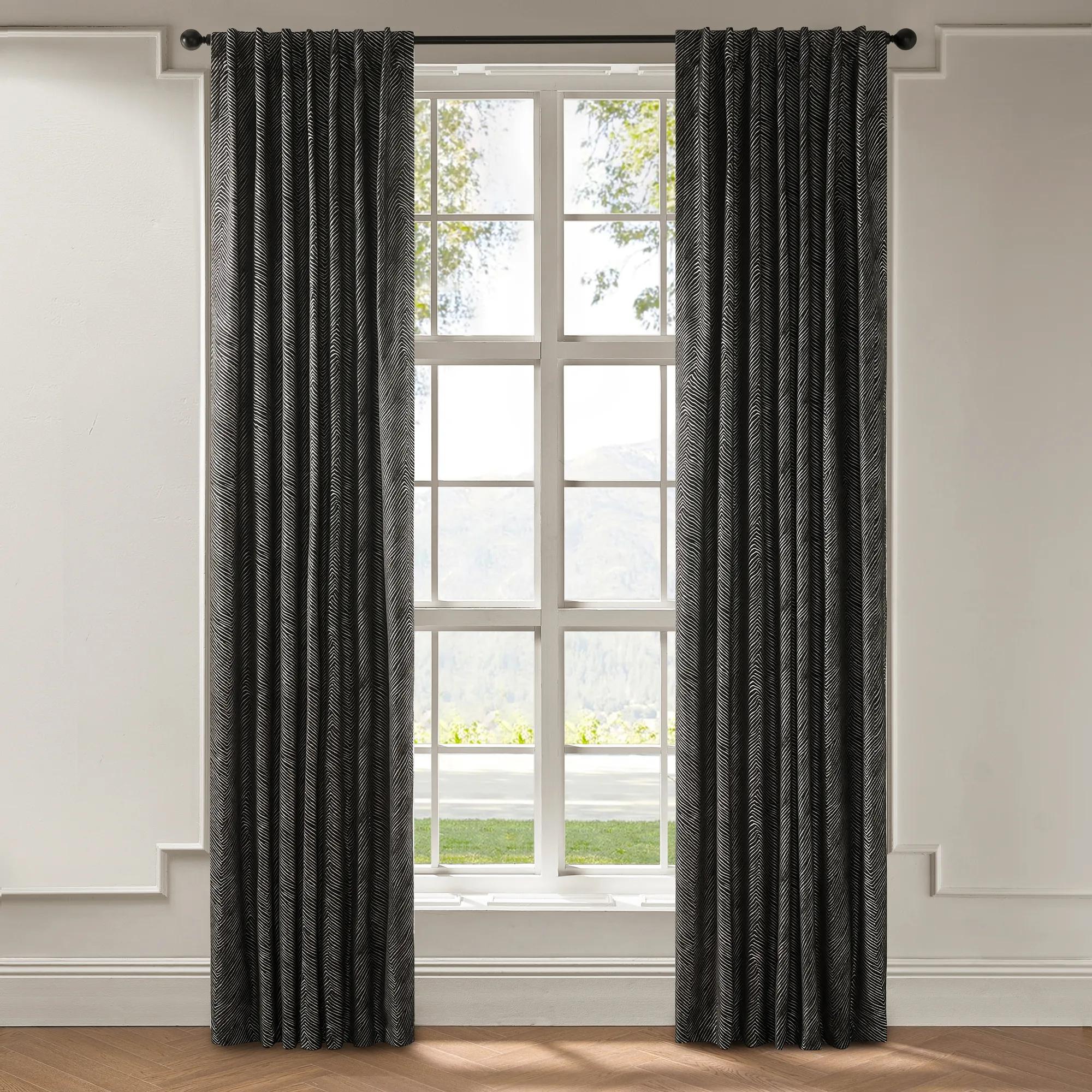 Kenzo Chenille Curtain - Black