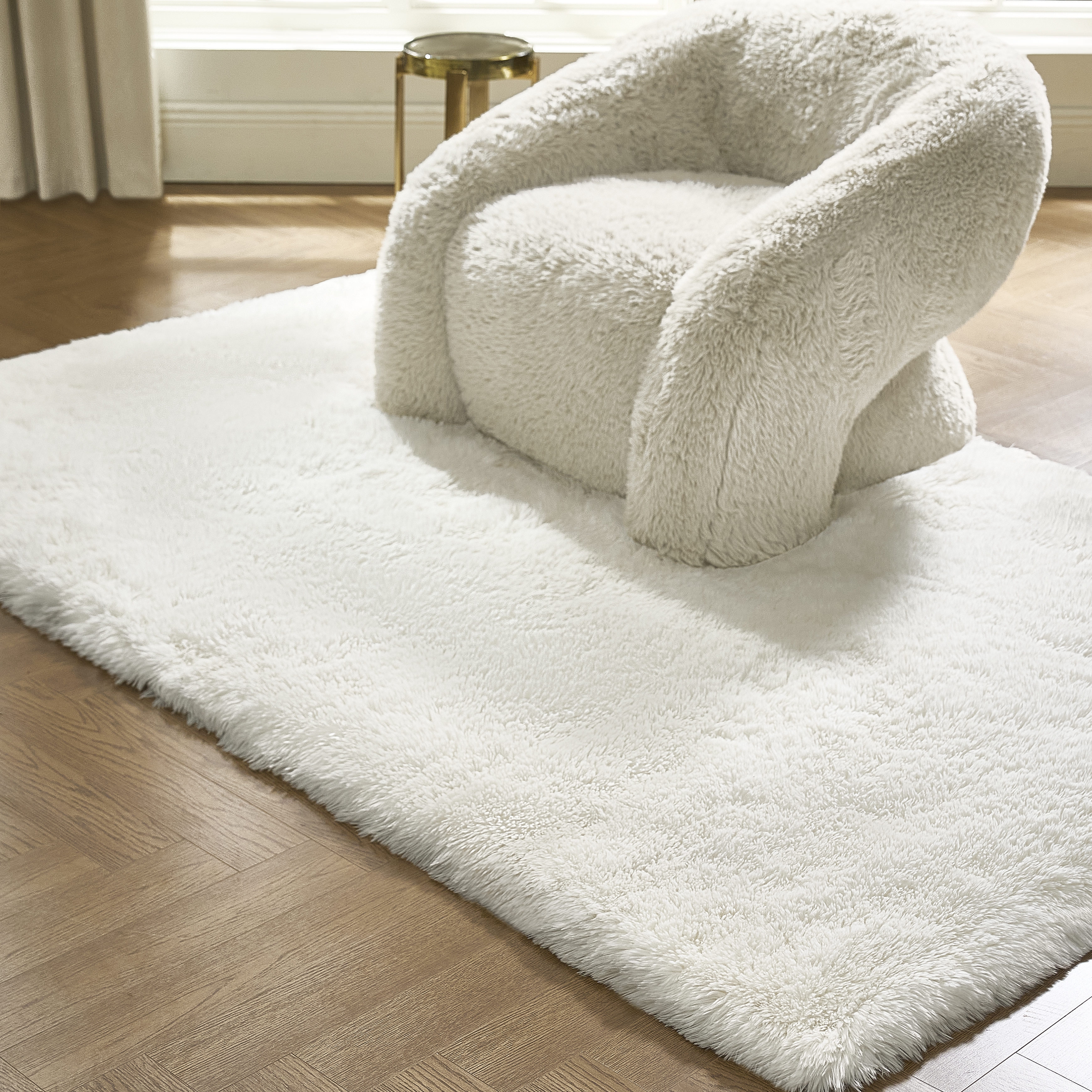Lustre Shag Rug - Ivory