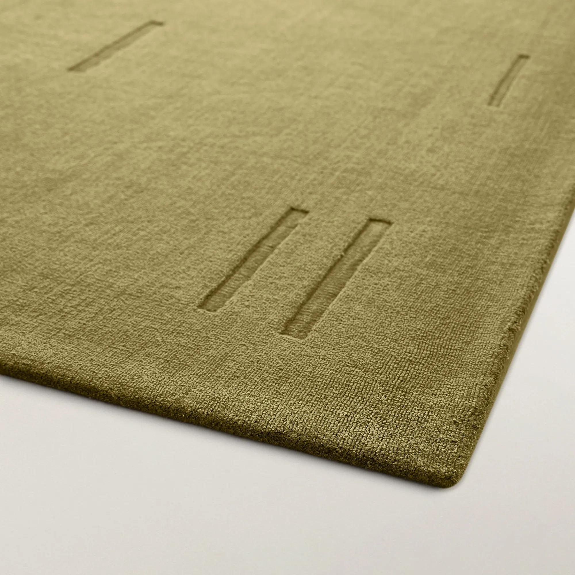 Lamita Wool Blend Rug - Muted Olive Green